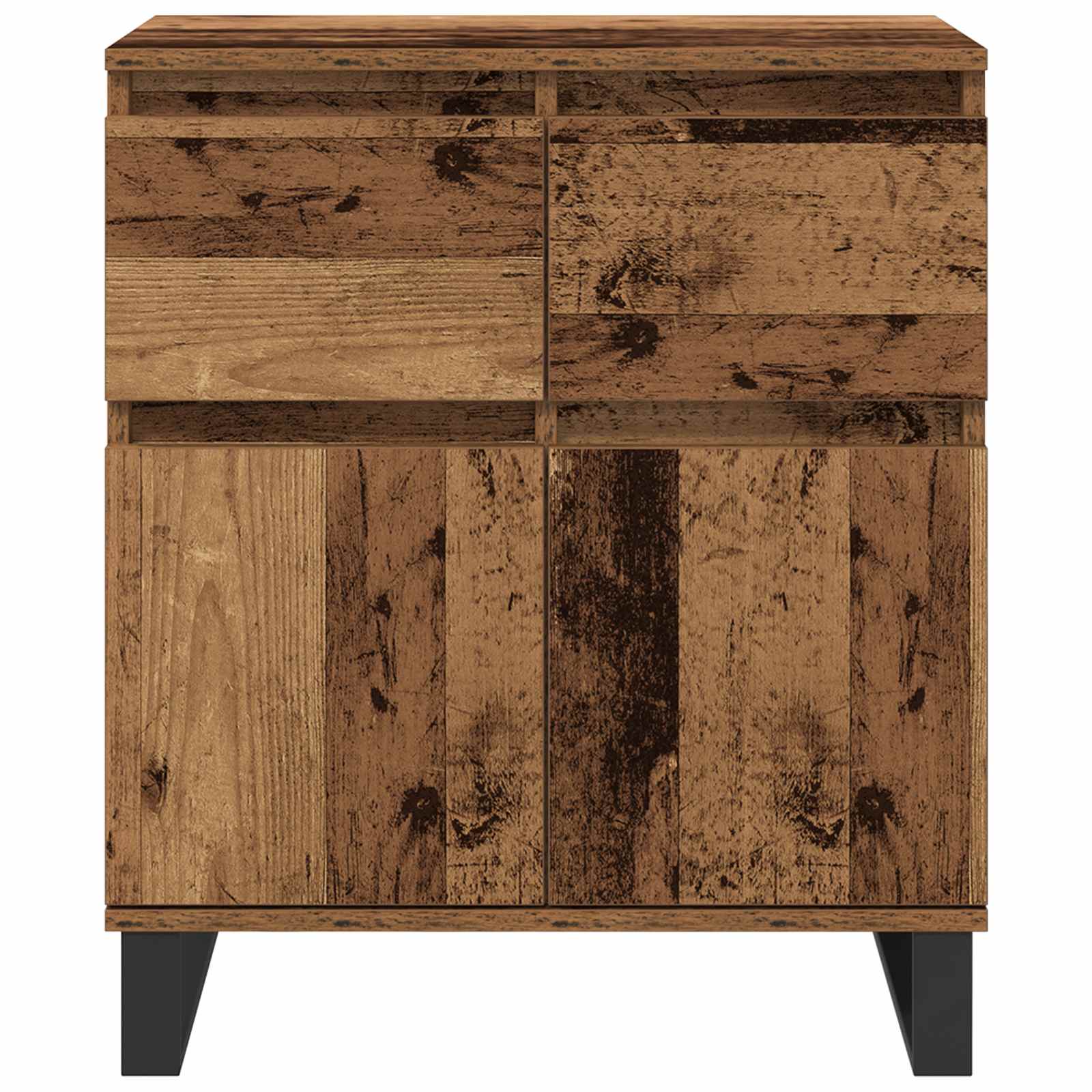 Kreveta Staro drvo 60 x 35 x 70 cm Obrađeno drvo i čelik
