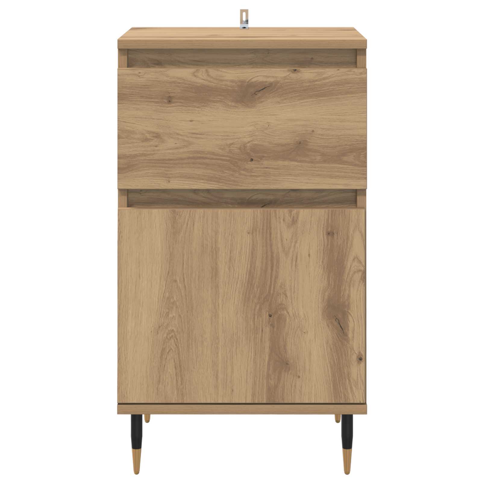 Kreveta Umjetnički hrast 40 x 35 x 70 cm Obrađeno drvo i čelik