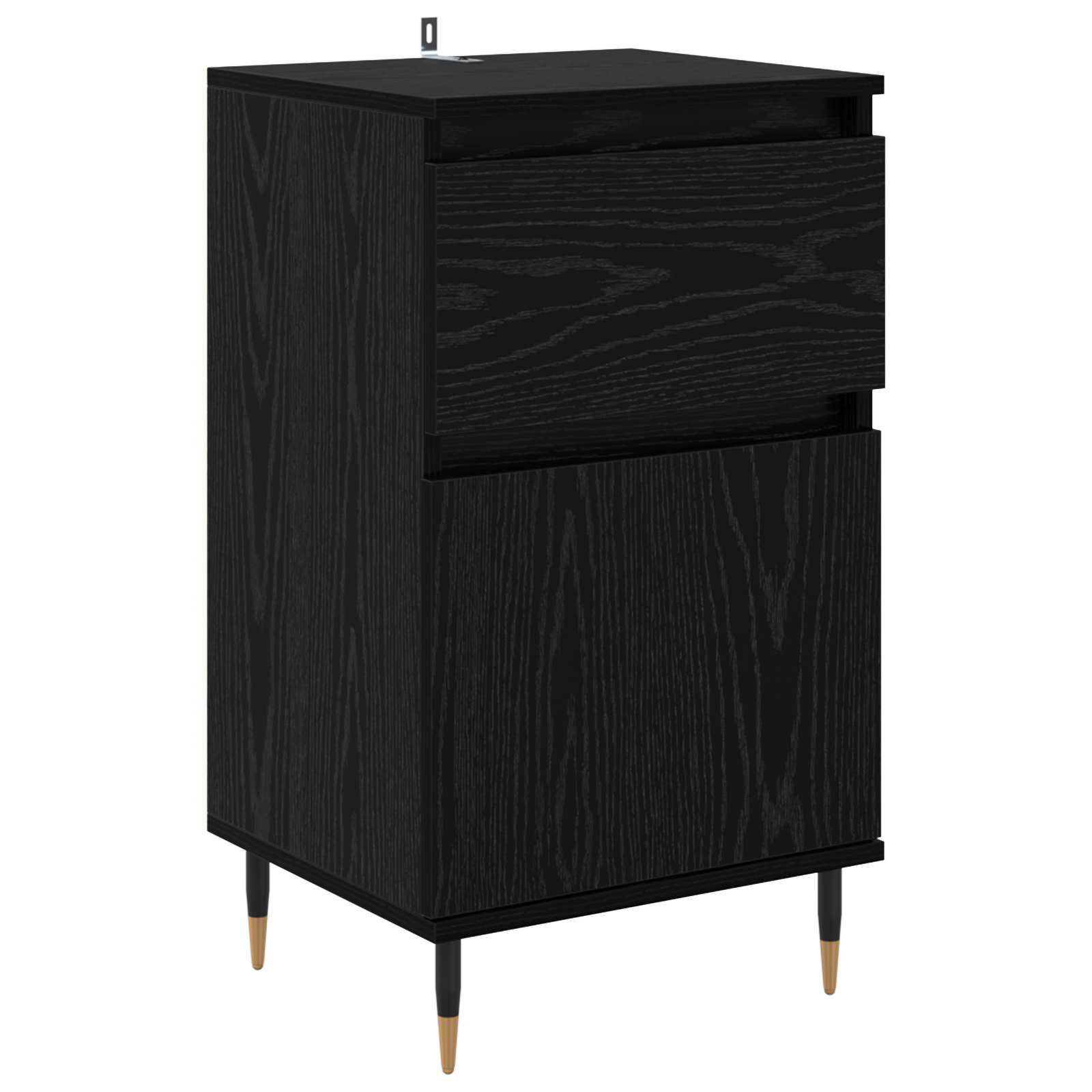 Kreveta Crni hrast 40 x 35 x 70 cm Obrađeno drvo i čelik