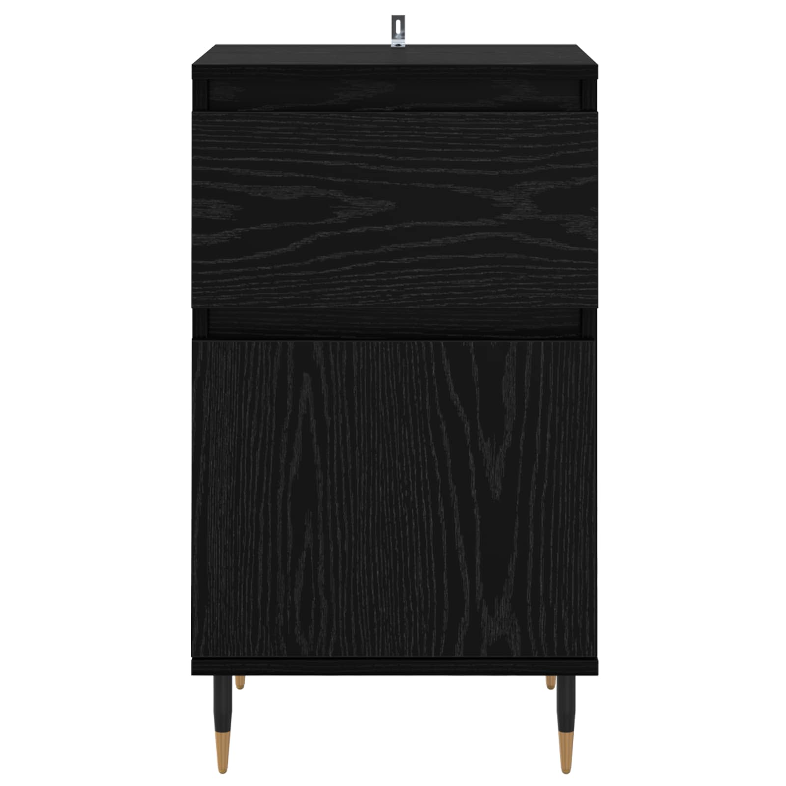 Kreveta Crni hrast 40 x 35 x 70 cm Obrađeno drvo i čelik