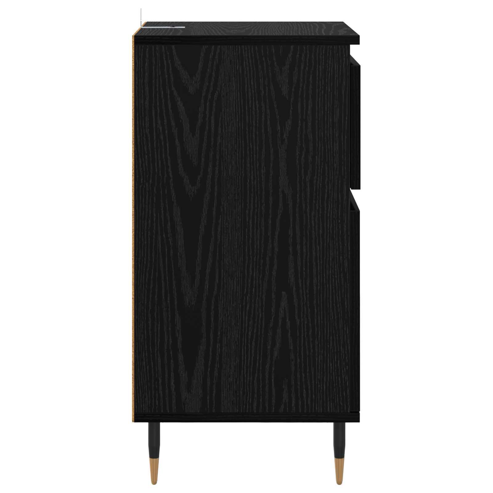 Kreveta Crni hrast 40 x 35 x 70 cm Obrađeno drvo i čelik