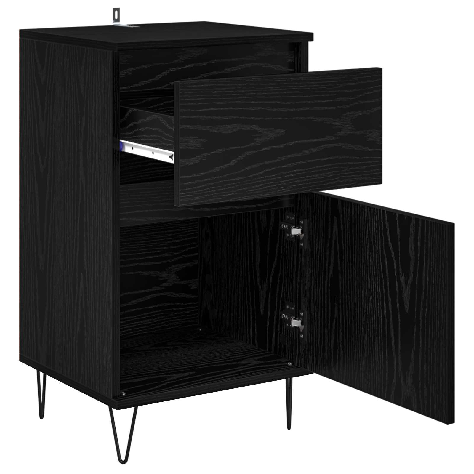Kreveta s ladicama Crni hrast 35 x 40 x 70 cm Konstruirano drvo