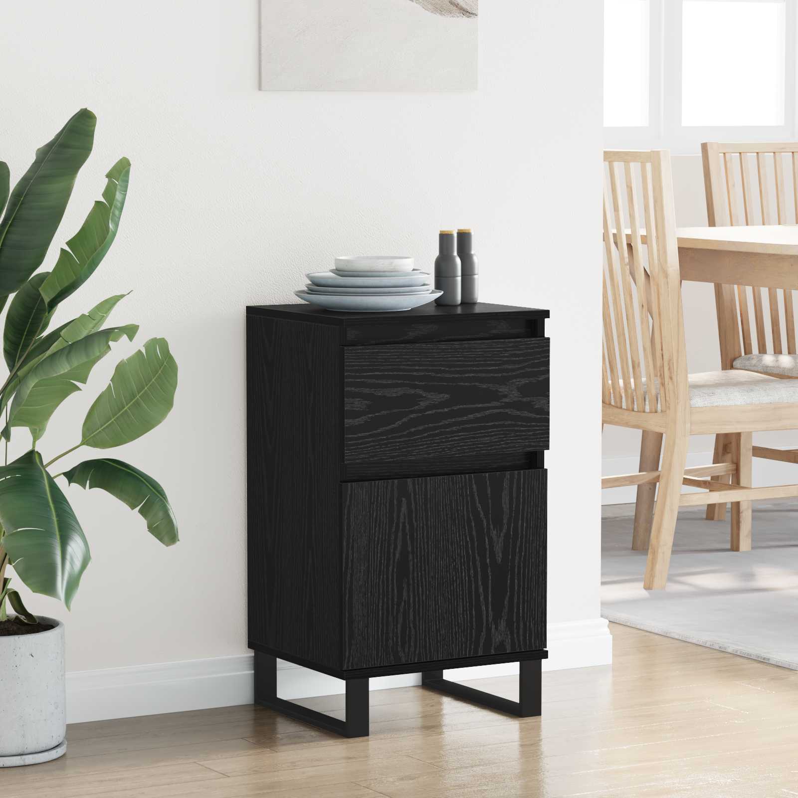 Kreveta s ladicama Crni hrast 35 x 40 x 70 cm Konstruirano drvo