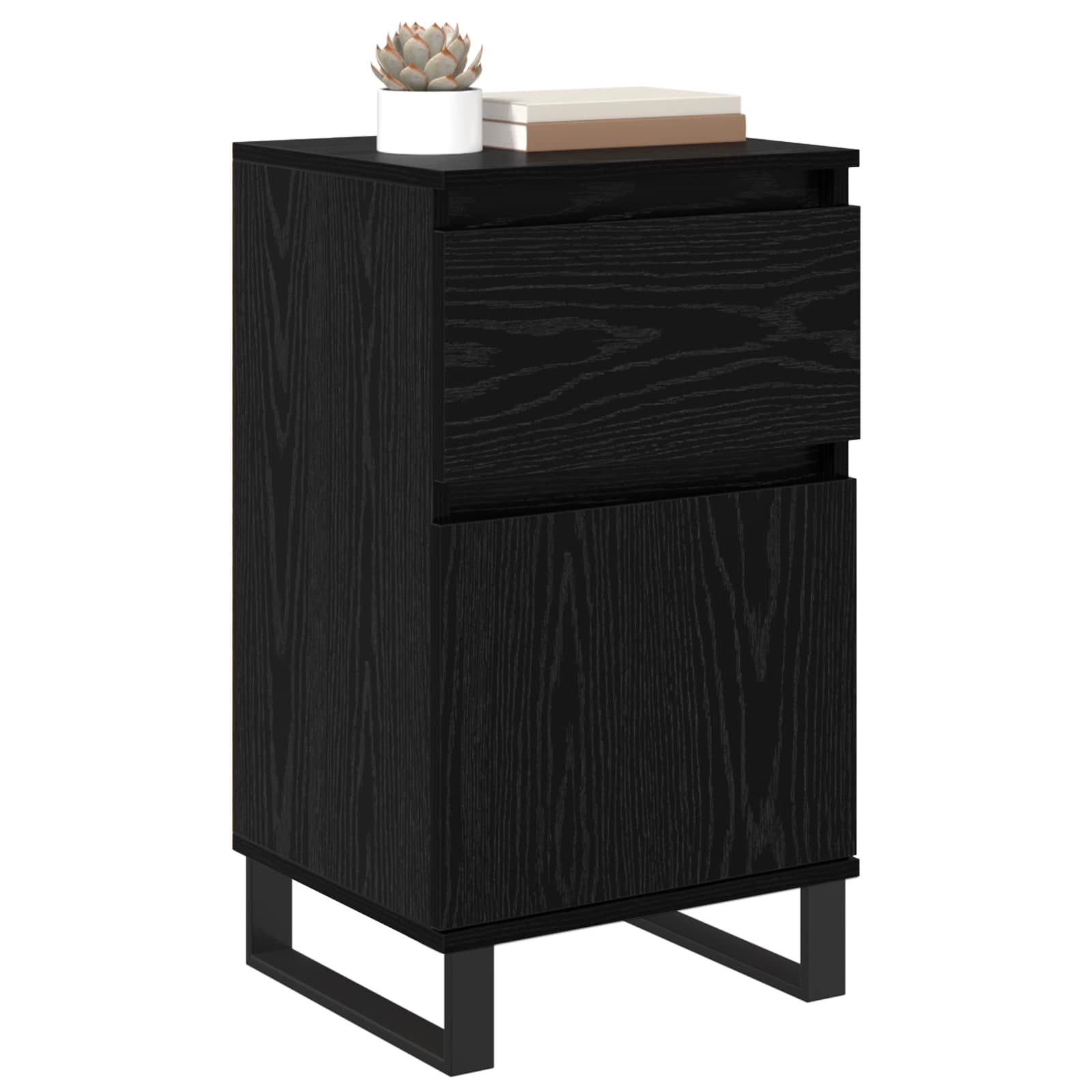 Kreveta s ladicama Crni hrast 35 x 40 x 70 cm Konstruirano drvo