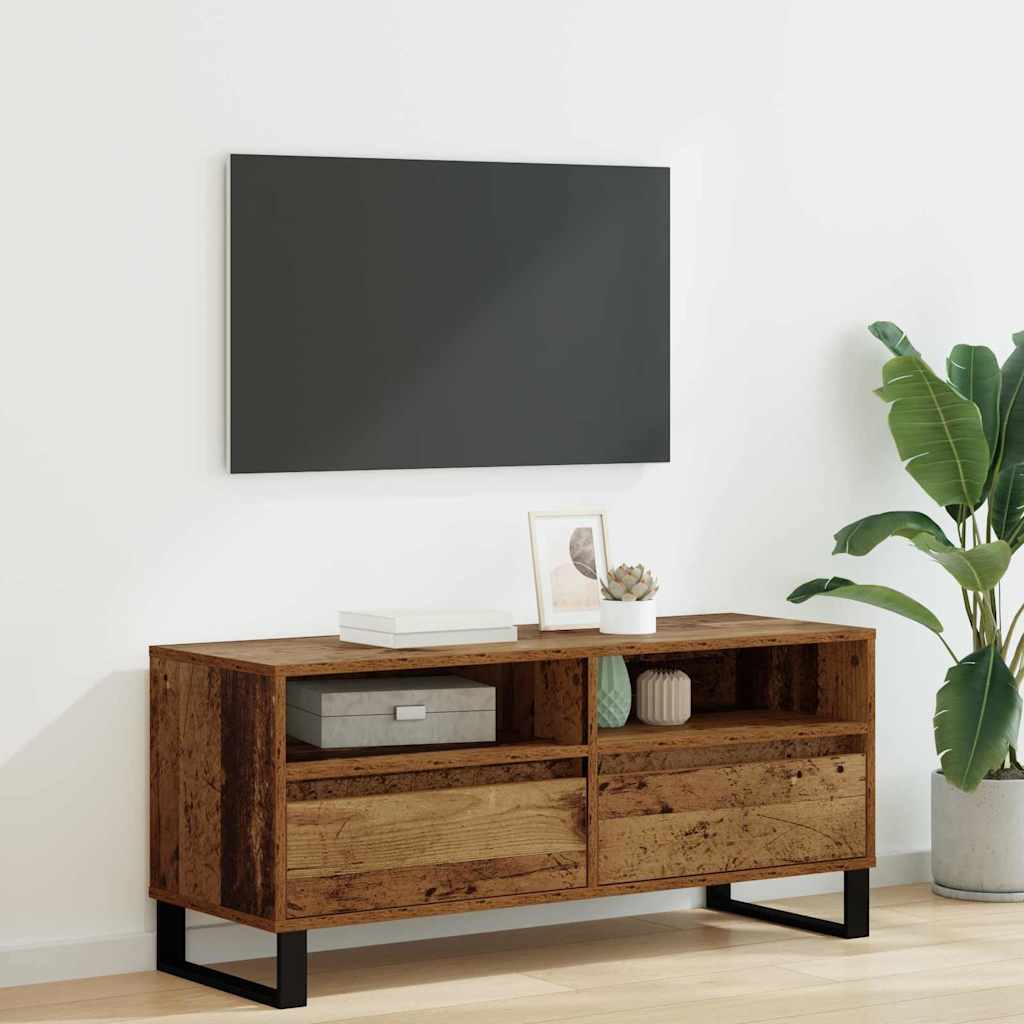 TV ormar Staro drvo 100 x 34,5 x 44,5 cm Obrađeno drvo i čelik