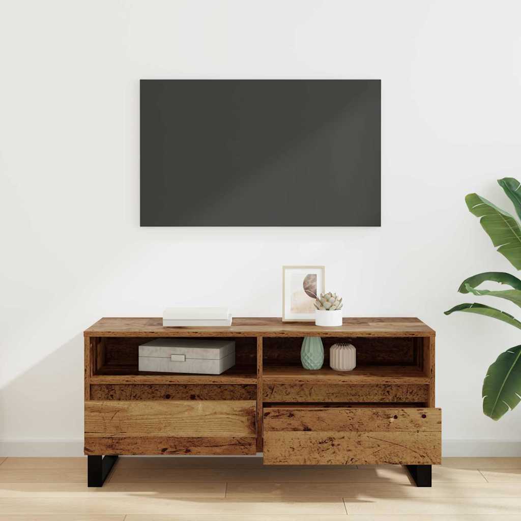 TV ormar Staro drvo 100 x 34,5 x 44,5 cm Obrađeno drvo i čelik
