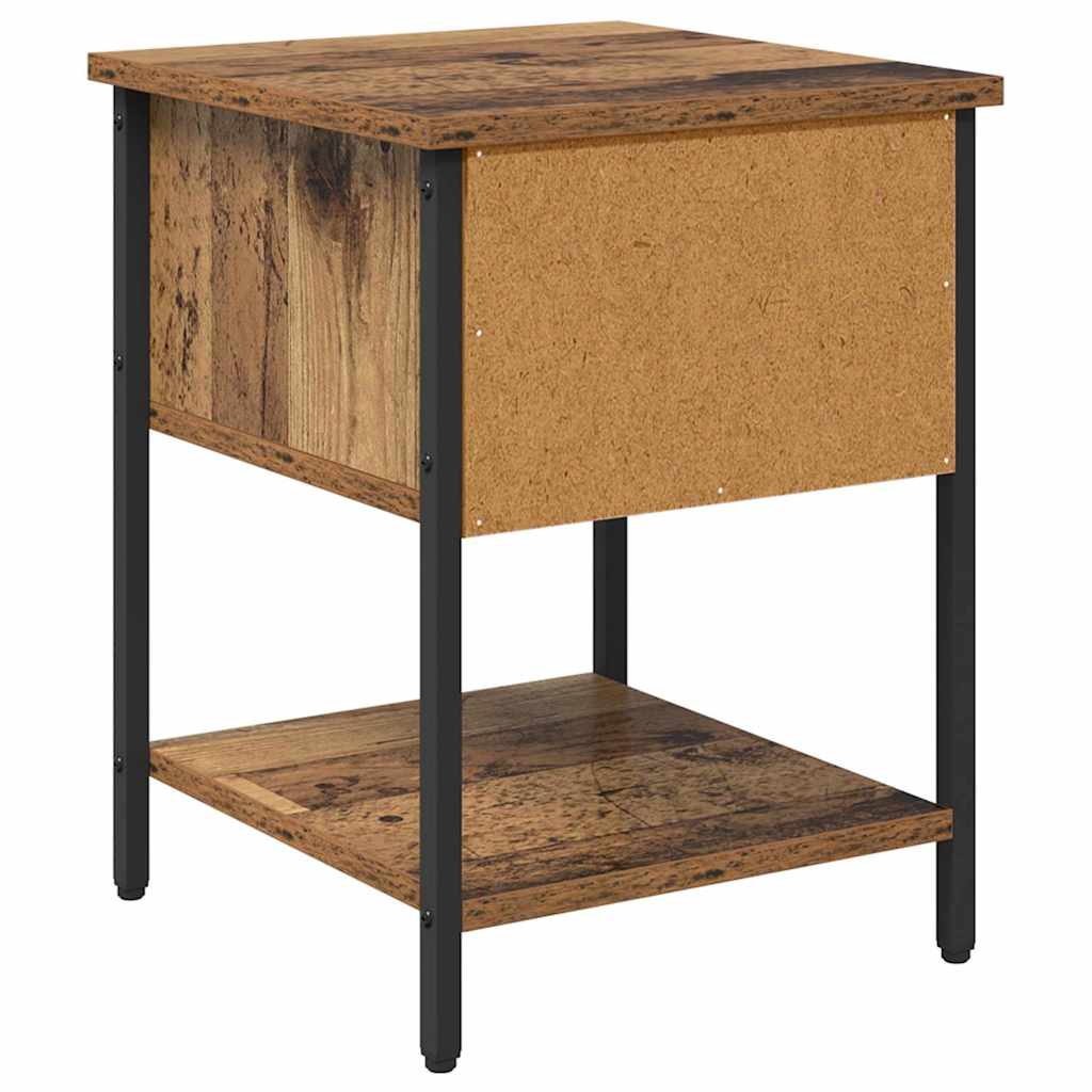 Noćni ormarić s ladicama 2 pcs Staro drvo 34 x 35,5 x 45 cm