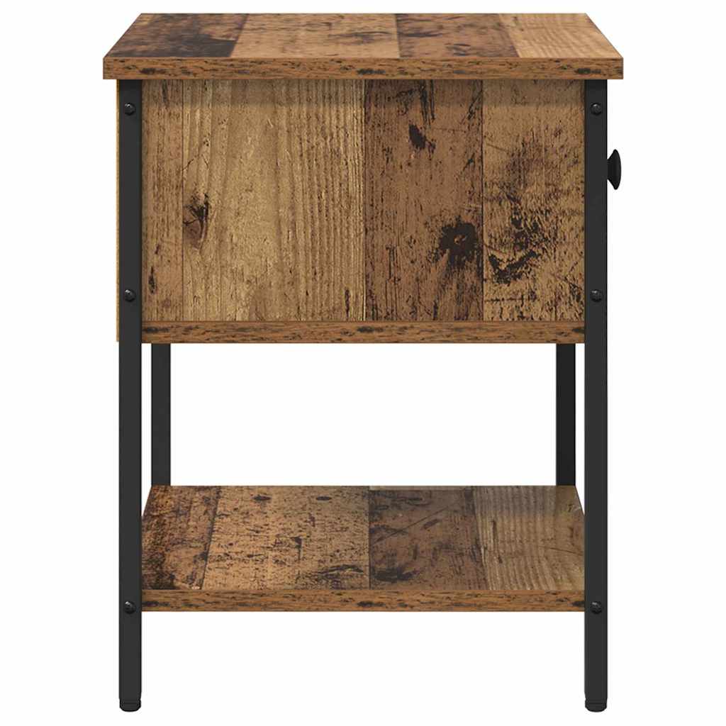 Noćni ormarić s ladicama 2 pcs Staro drvo 34 x 35,5 x 45 cm