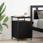 Noćni ormar 2 pcs Crni hrast 40 x 42 x 60cm Konstruirano drvo