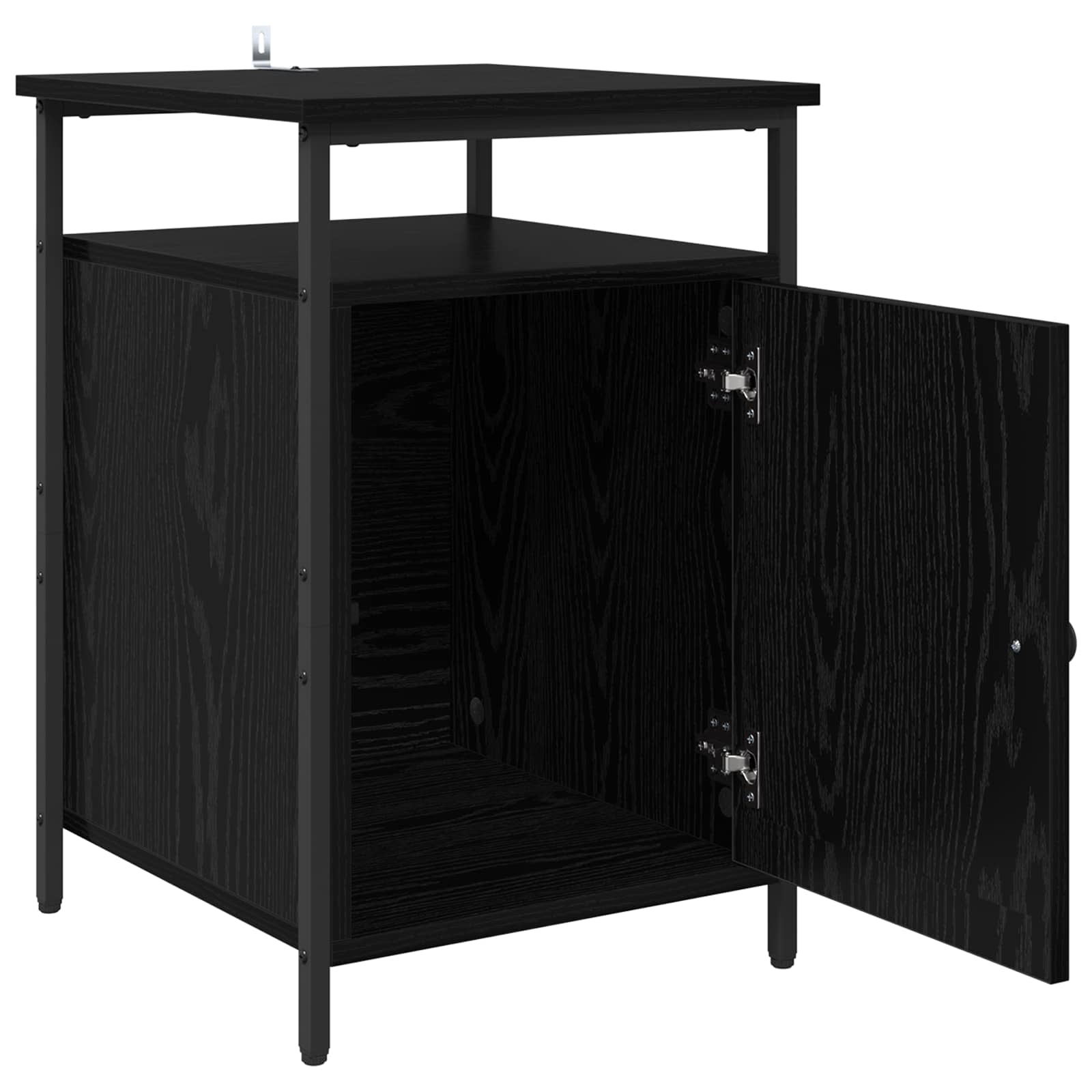 Noćni ormar 2 pcs Crni hrast 40 x 42 x 60cm Konstruirano drvo