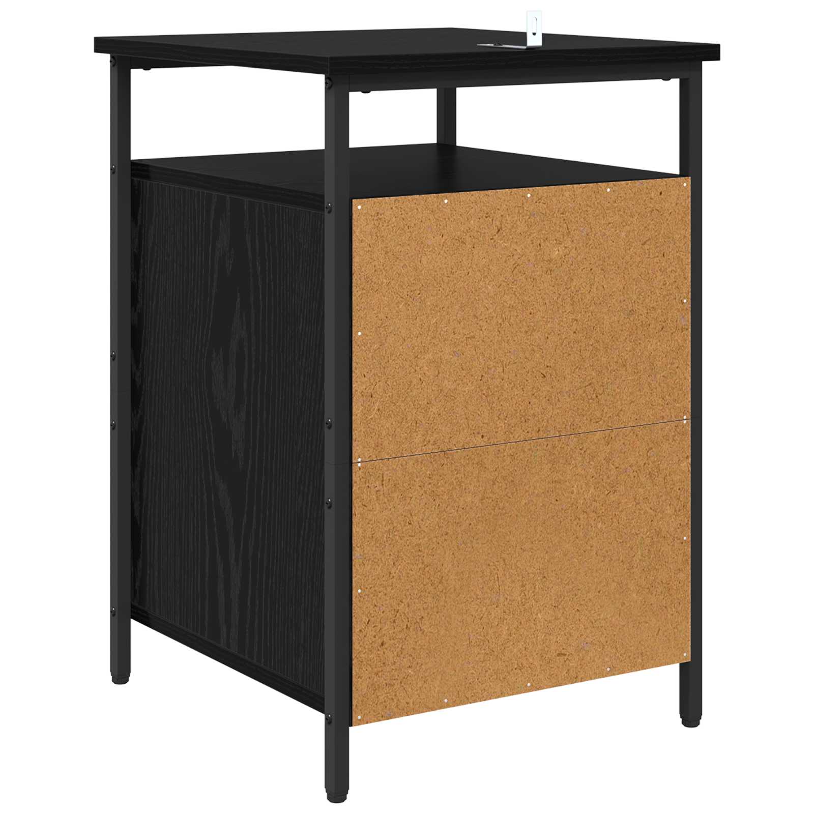 Noćni ormar 2 pcs Crni hrast 40 x 42 x 60cm Konstruirano drvo