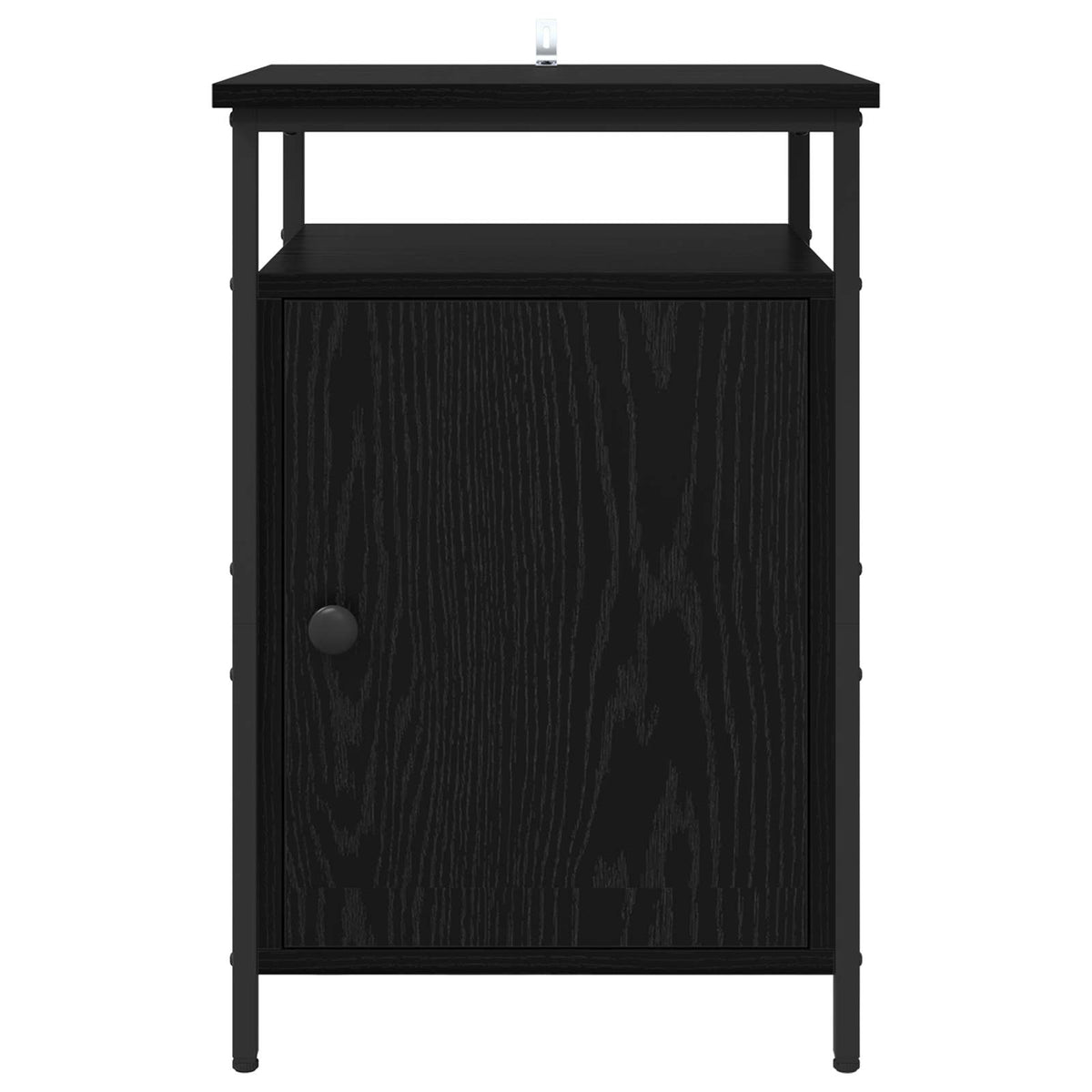 Noćni ormar 2 pcs Crni hrast 40 x 42 x 60cm Konstruirano drvo