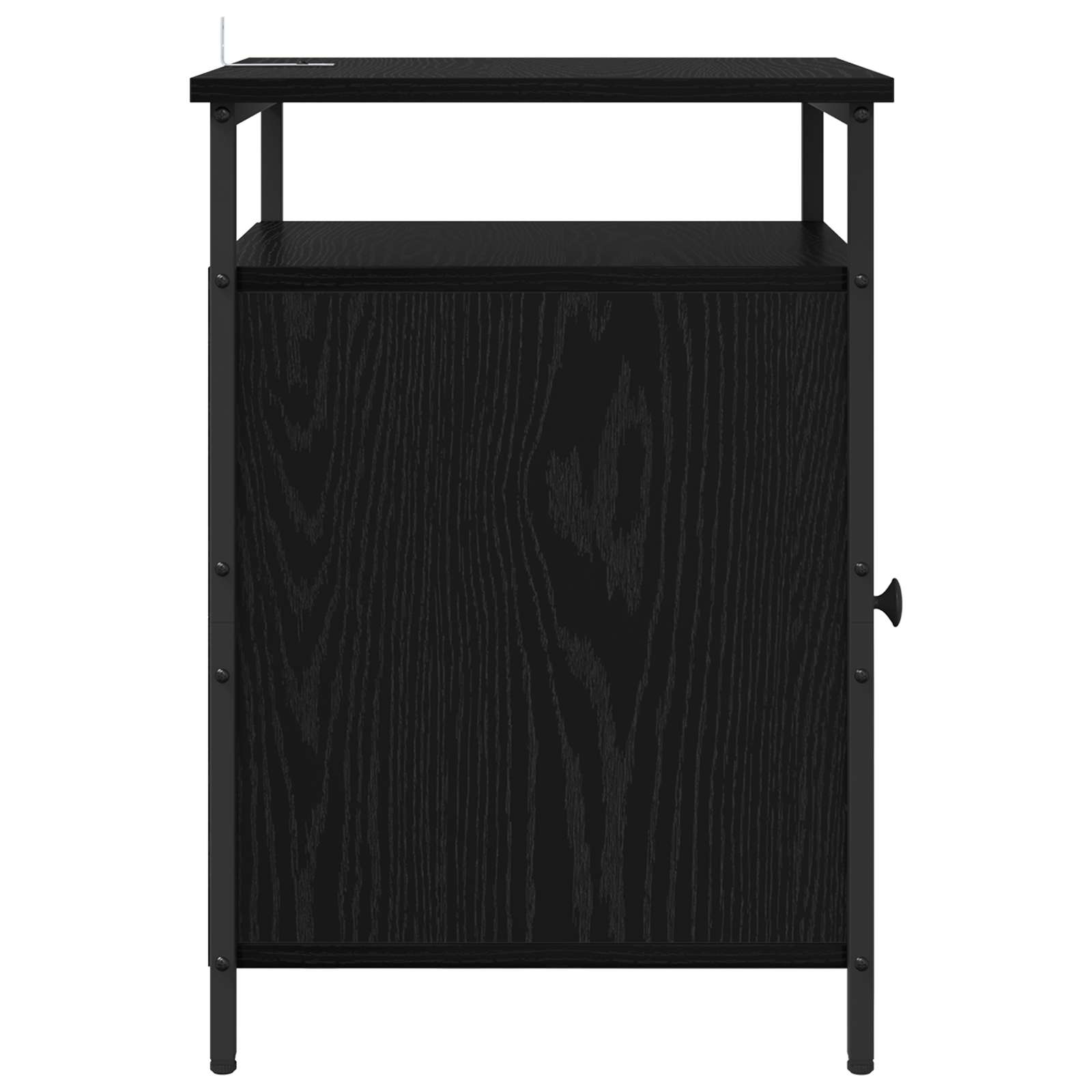 Noćni ormar 2 pcs Crni hrast 40 x 42 x 60cm Konstruirano drvo