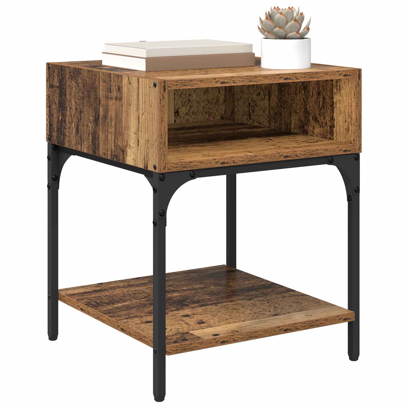 Noćni ormarić Staro drvo 40 x 40 x 50 cm Konstruirano drvo