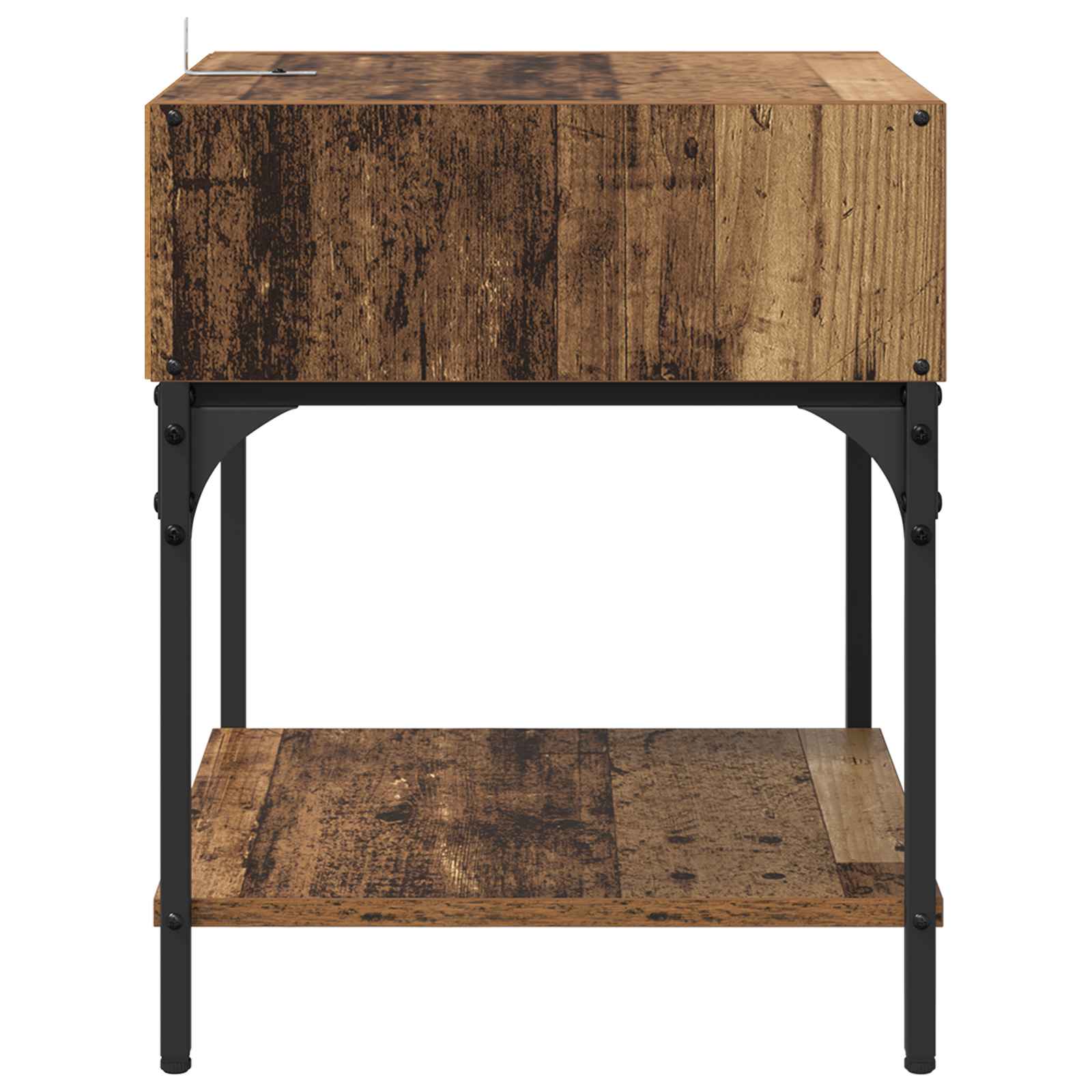 Noćni ormarić 2 pcs Staro drvo 40 x 40 x 50 cm