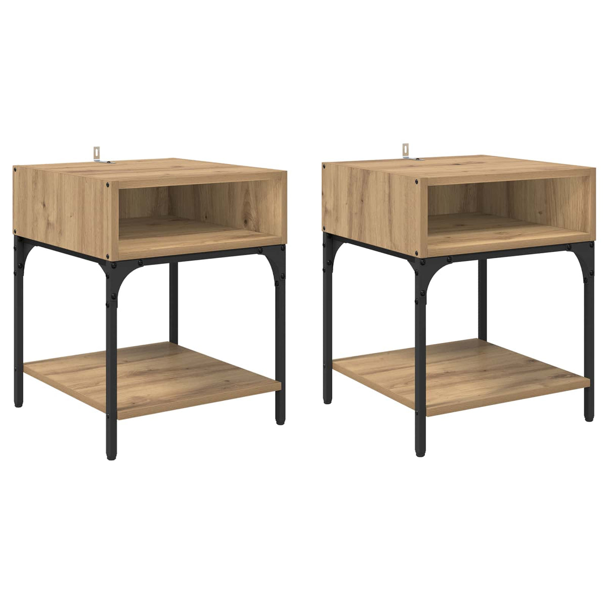 Noćni ormarić 2 pcs Umjetnički hrast 40 x 40 x 50 cm