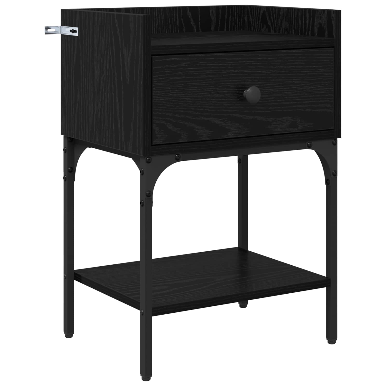 Noćni ormarić s ladicama 2 pcs Crni hrast 40 x 29 x 60 cm