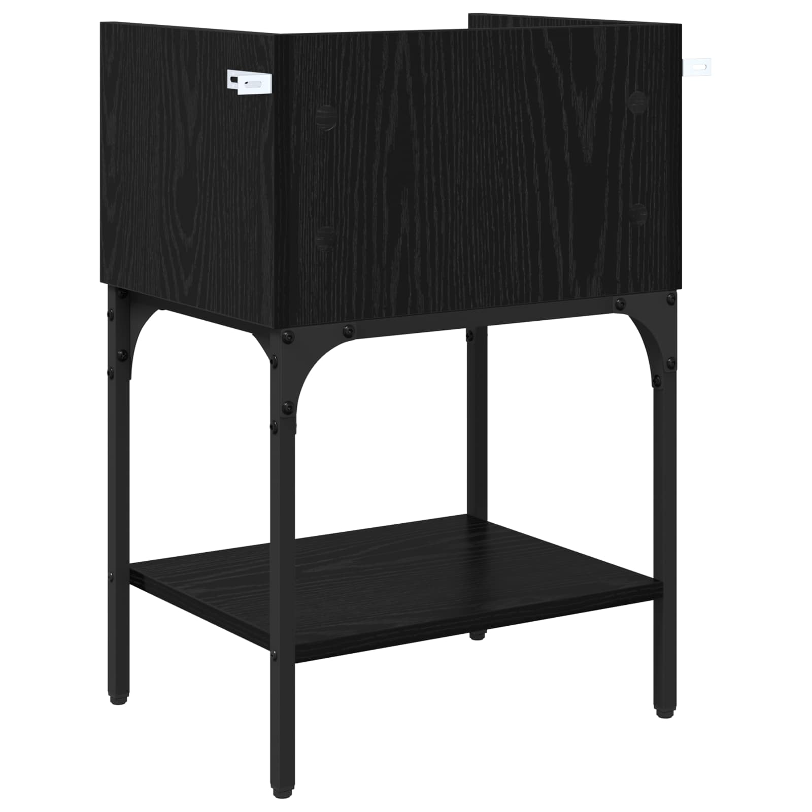 Noćni ormarić s ladicama 2 pcs Crni hrast 40 x 29 x 60 cm