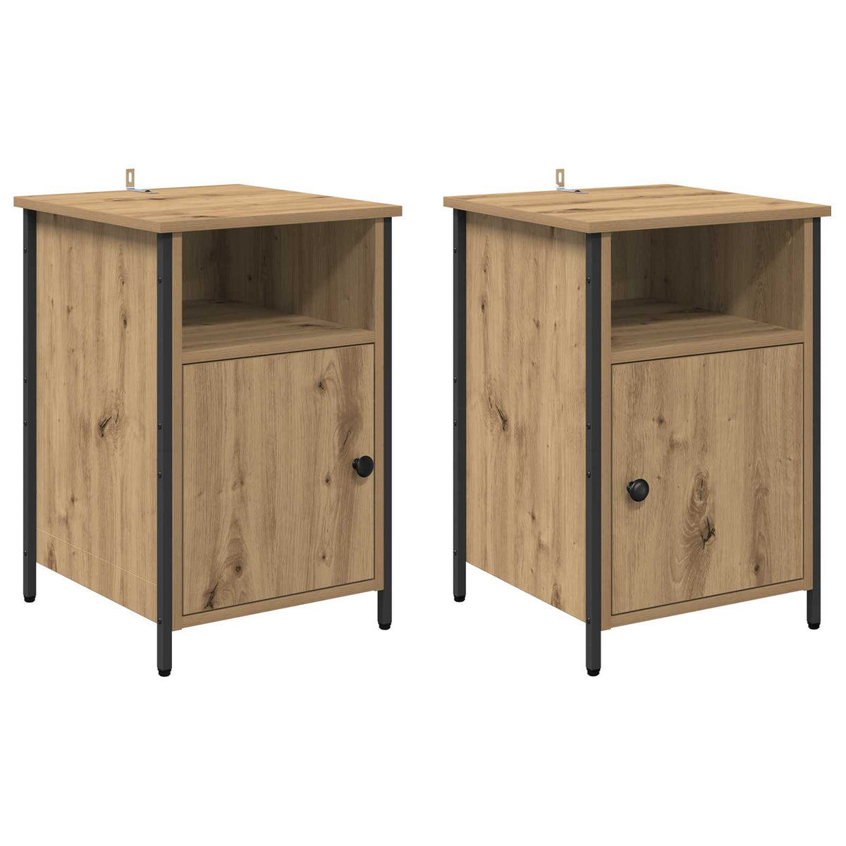Noćni ormar 2 pcs Umjetnički hrast 40 x 42 x 60 cm