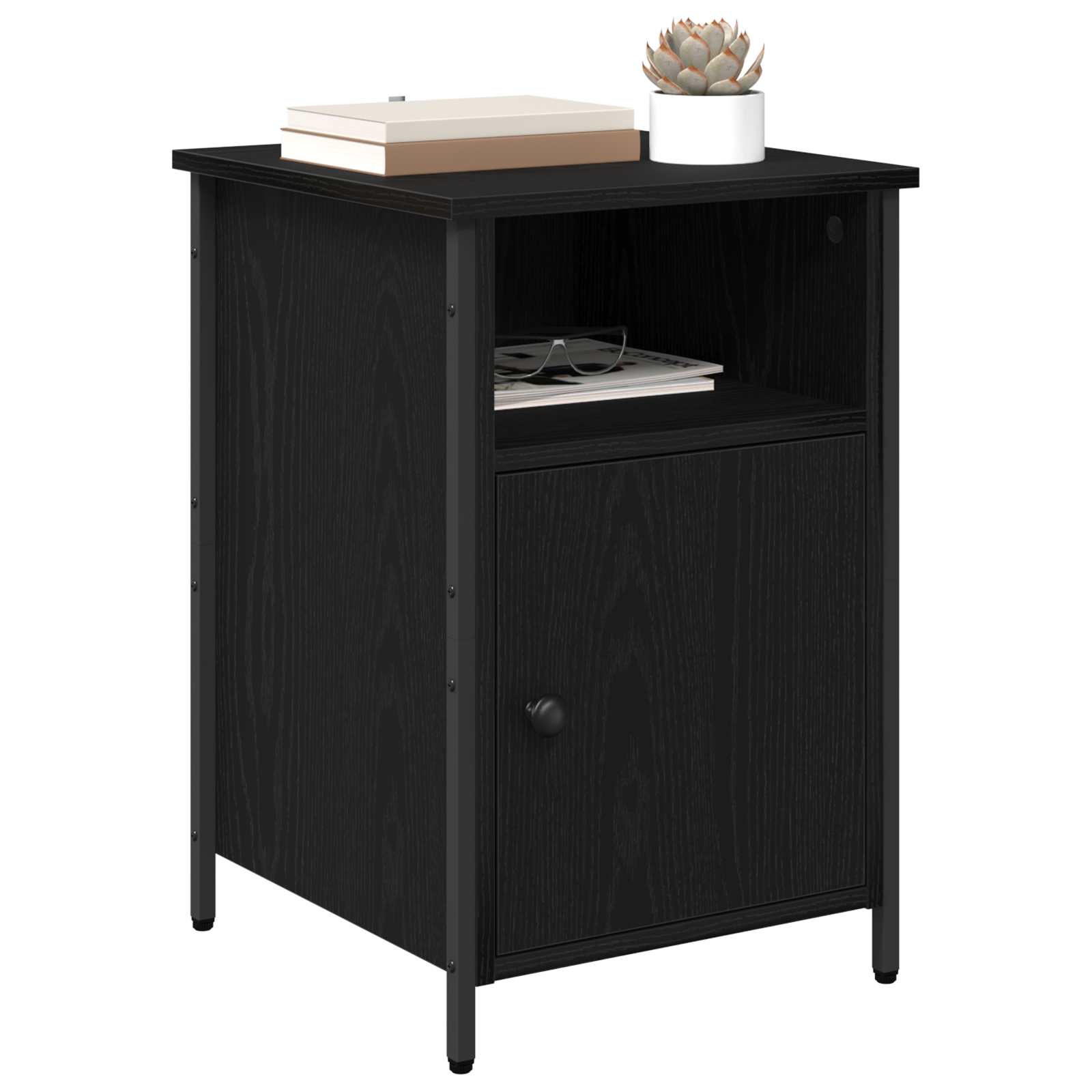 Noćni ormar 2 pcs Crni hrast 40 x 42 x 60 cm Konstruirano drvo