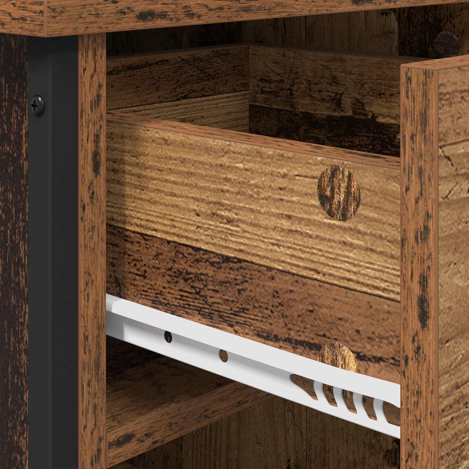 Noćni ormar 2 pcs Staro drvo 40 x 42 x 50 cm Konstruirano drvo