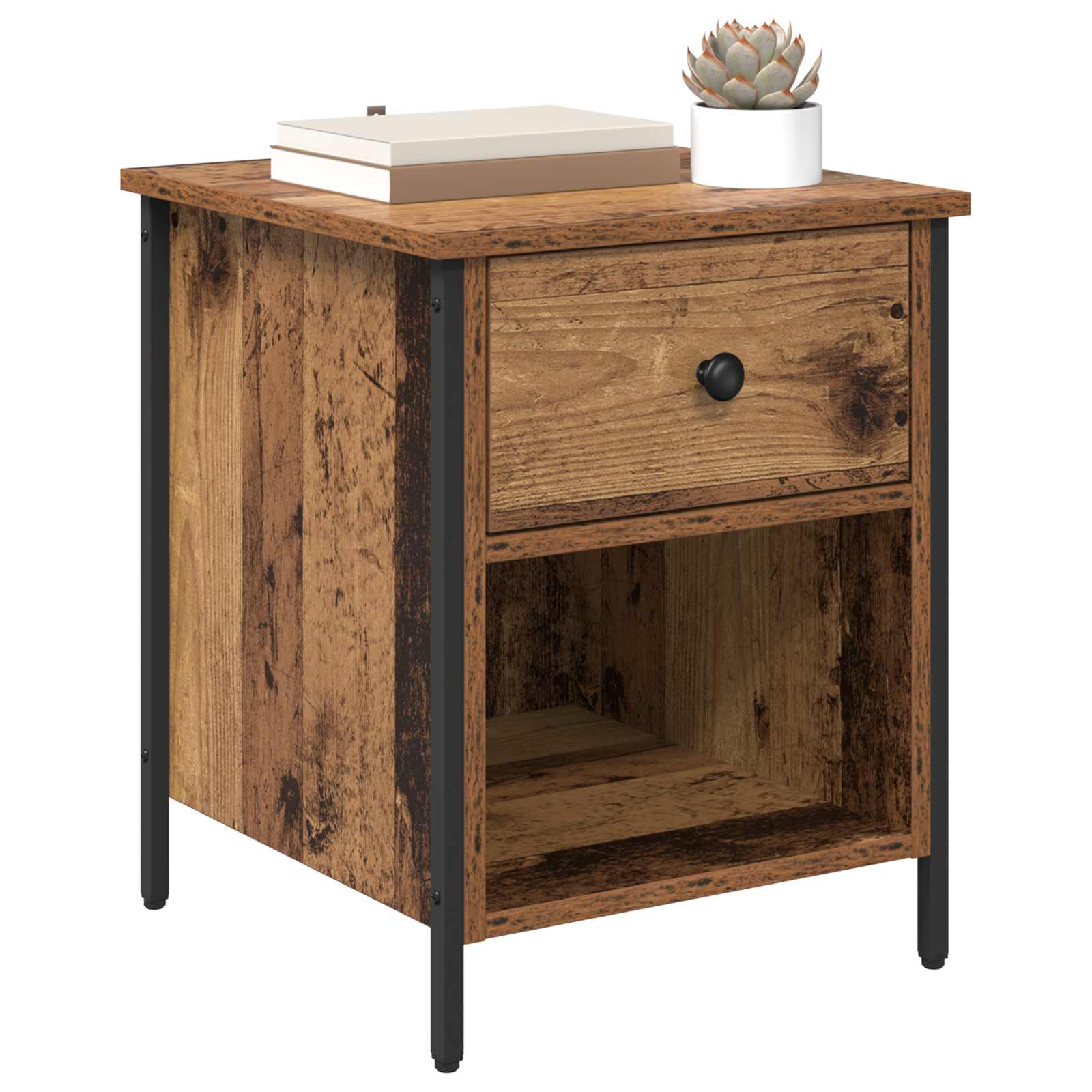 Noćni ormar 2 pcs Staro drvo 40 x 42 x 50 cm Konstruirano drvo