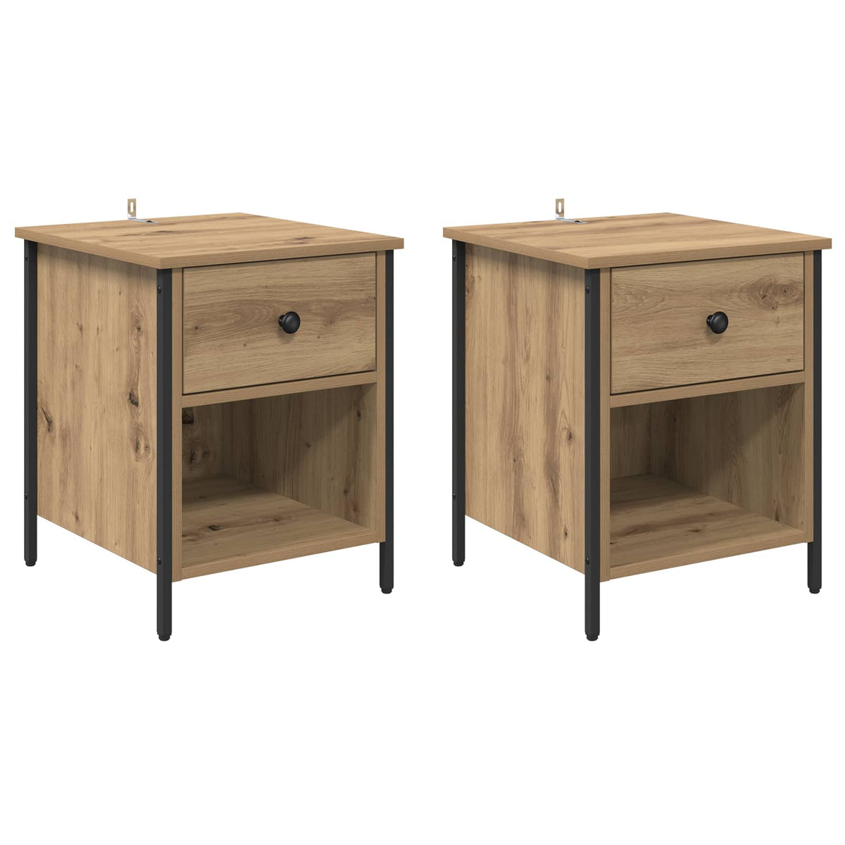 Noćni ormar s ladicama 2 pcs Umjetnički hrast 40 x 42 x 50 cm