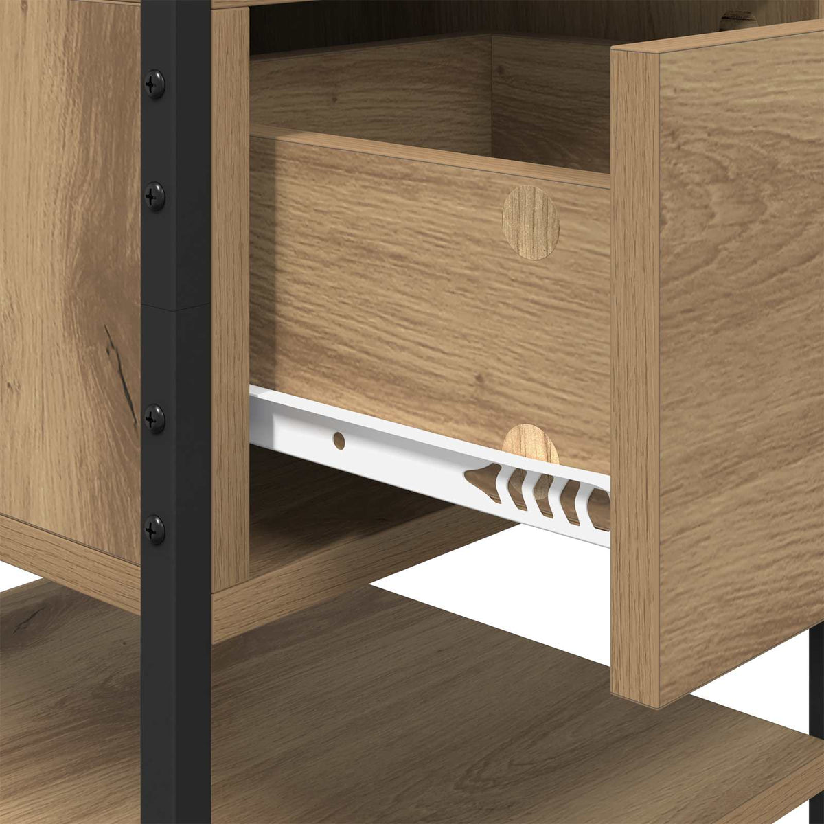 Noćni ormar s ladicama 2 pcs Umjetnički hrast 40 x 42 x 56 cm