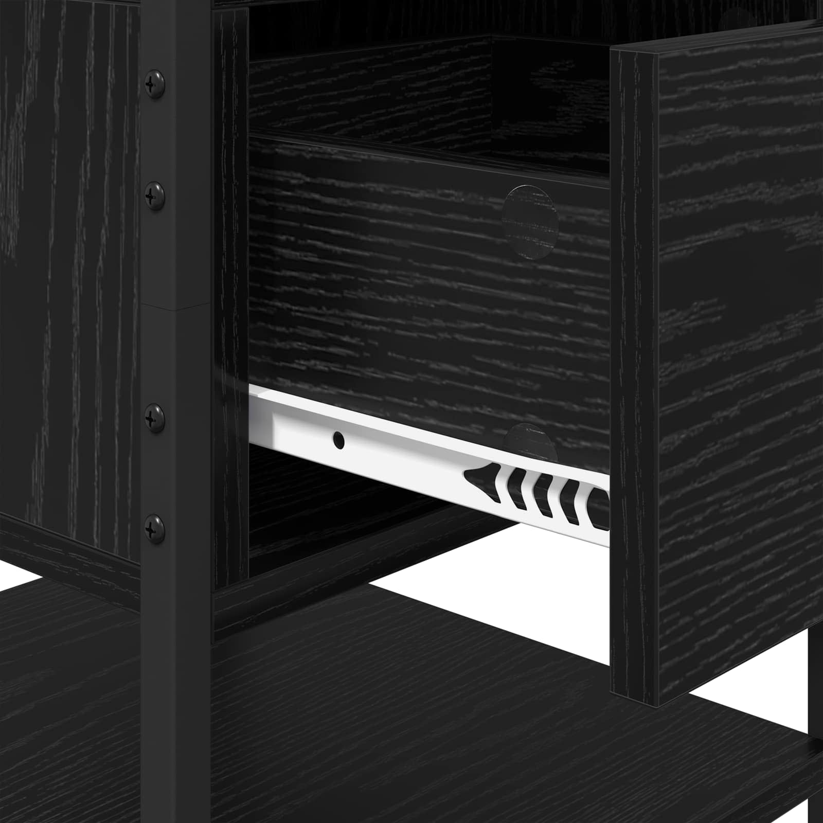 Noćni ormar 2 pcs Crni hrast 40 x 42 x 56 cm Konstruirano drvo