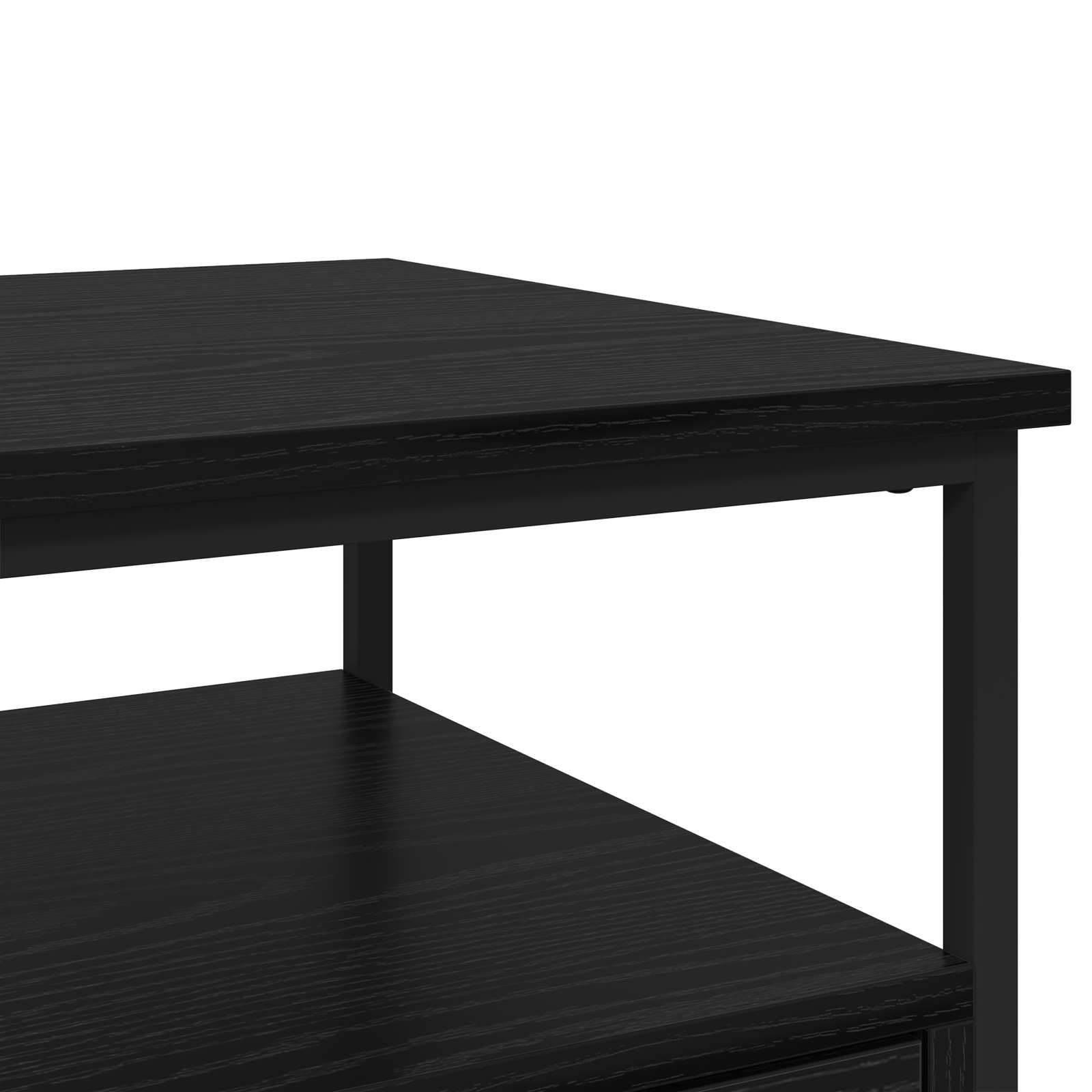 Noćni ormar 2 pcs Crni hrast 40 x 42 x 56 cm Konstruirano drvo