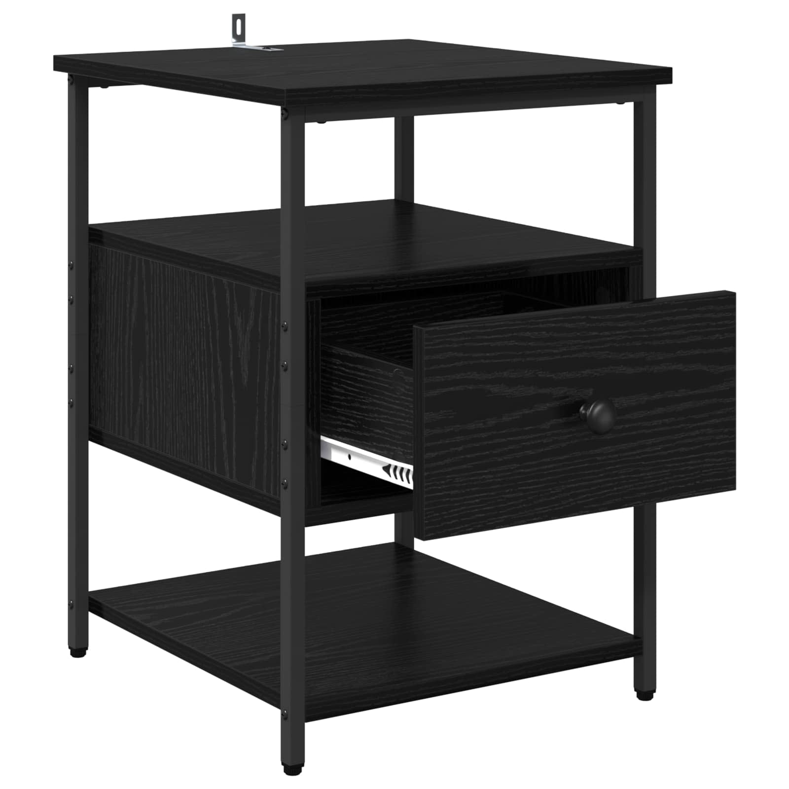 Noćni ormar 2 pcs Crni hrast 40 x 42 x 56 cm Konstruirano drvo