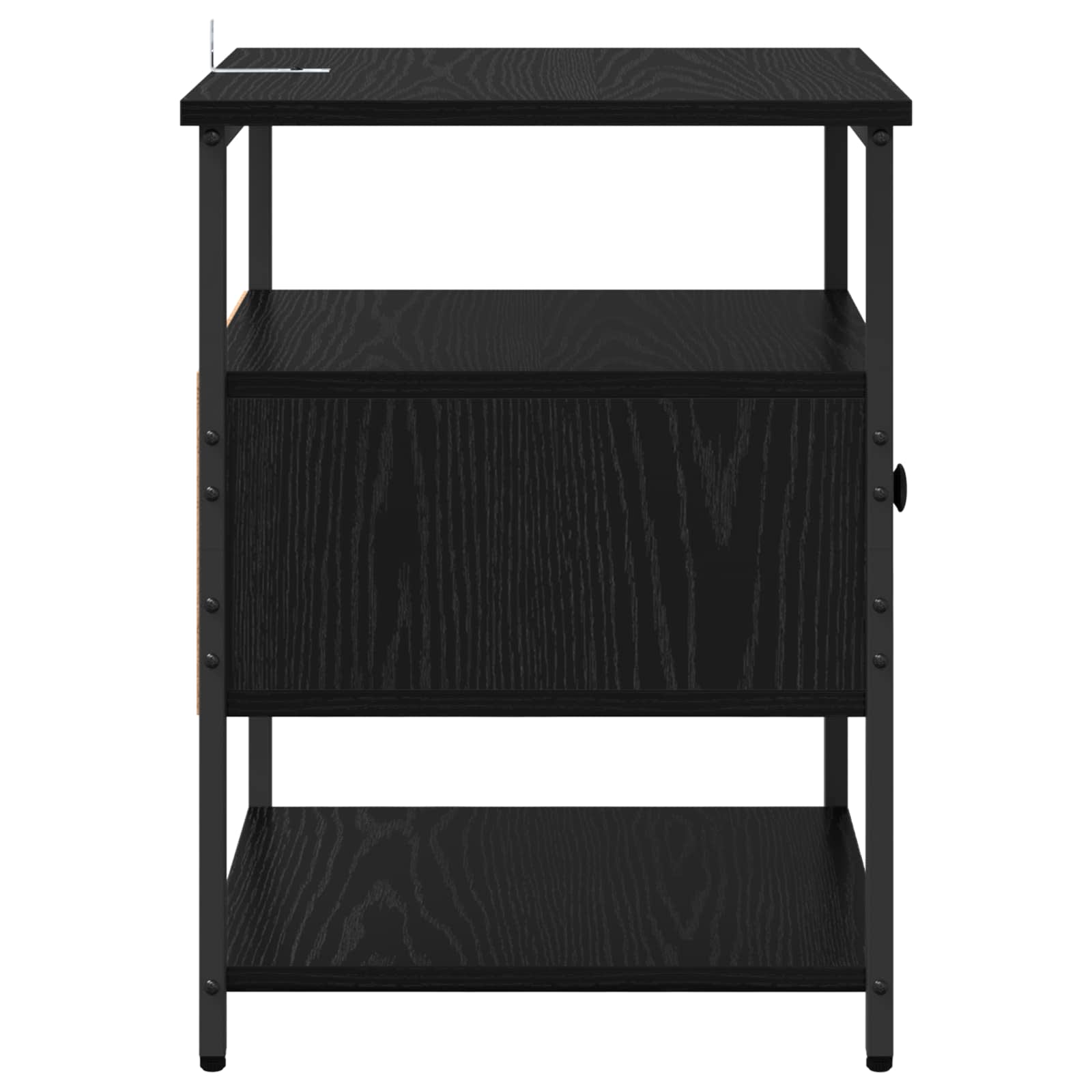 Noćni ormar 2 pcs Crni hrast 40 x 42 x 56 cm Konstruirano drvo