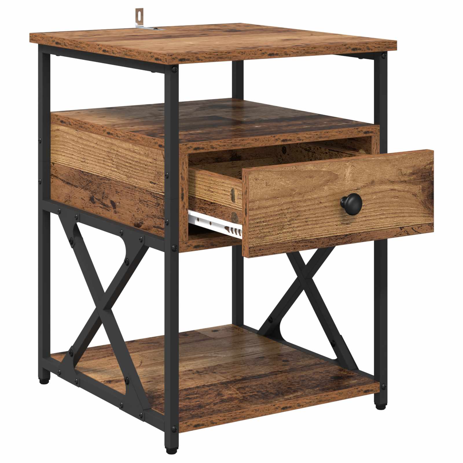 Noćni ormar 2 pcs Staro drvo 40 x 42 x 55 cm Konstruirano drvo