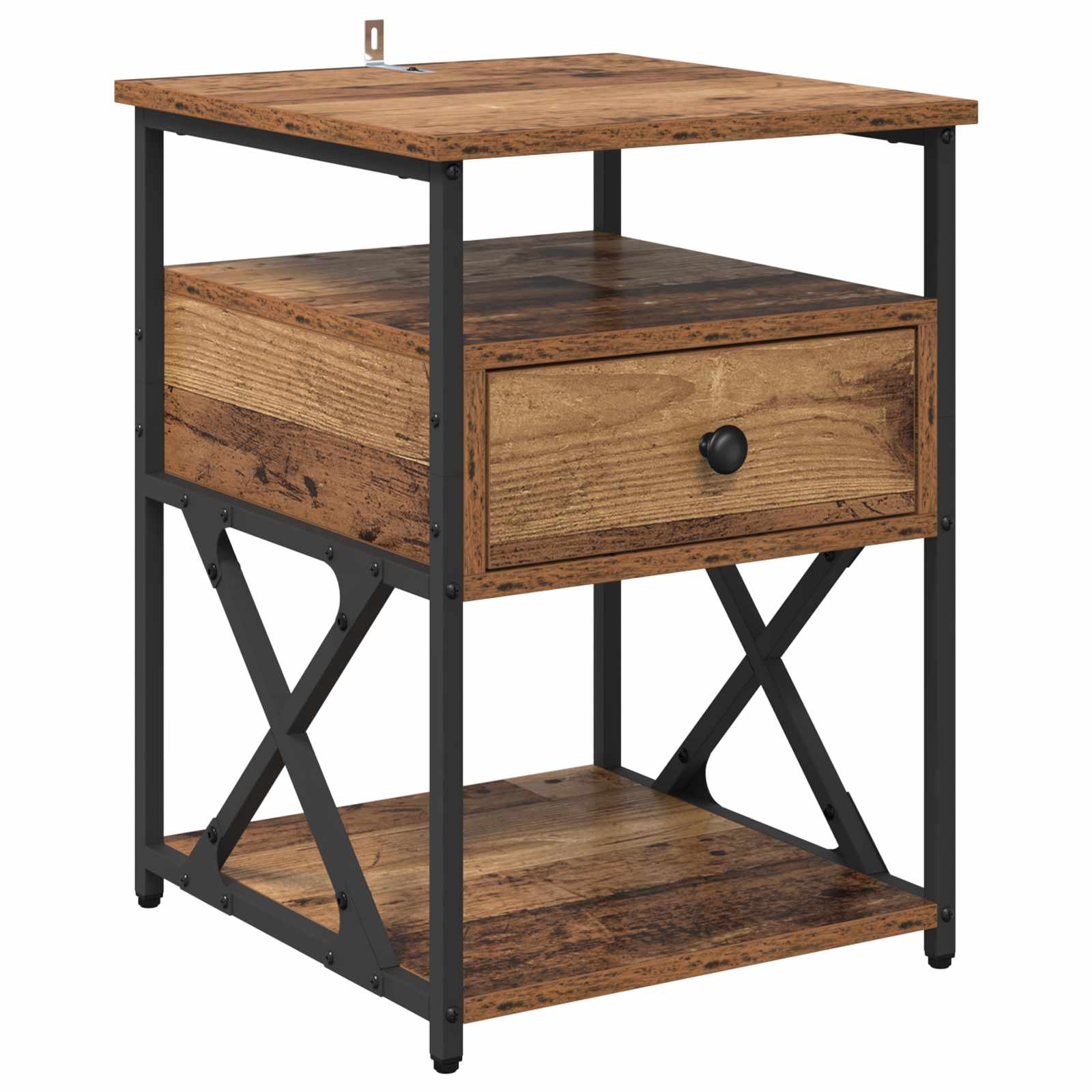 Noćni ormar 2 pcs Staro drvo 40 x 42 x 55 cm Konstruirano drvo