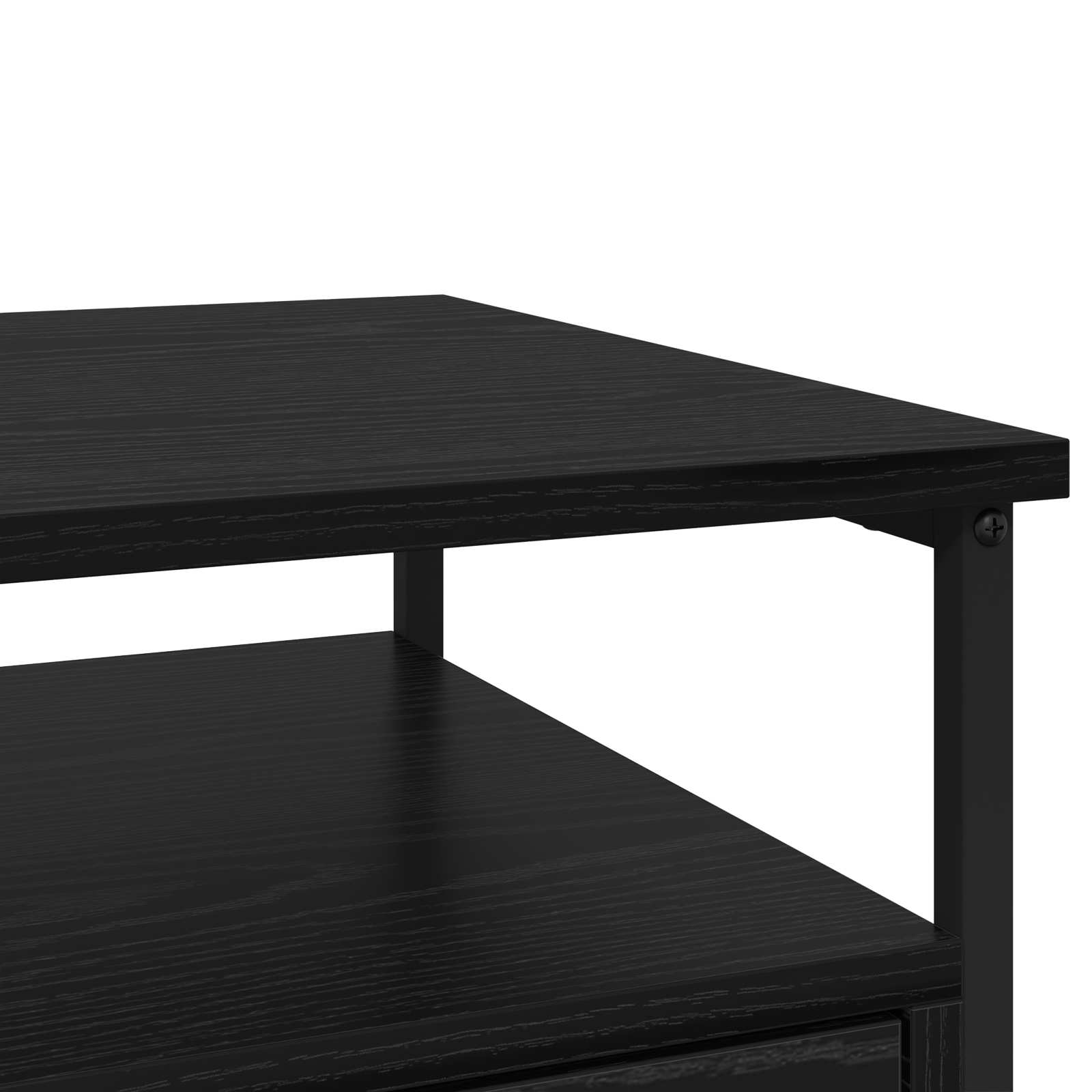 Noćni ormar Crni hrast 40 x 42 x 55 cm Konstruirano drvo