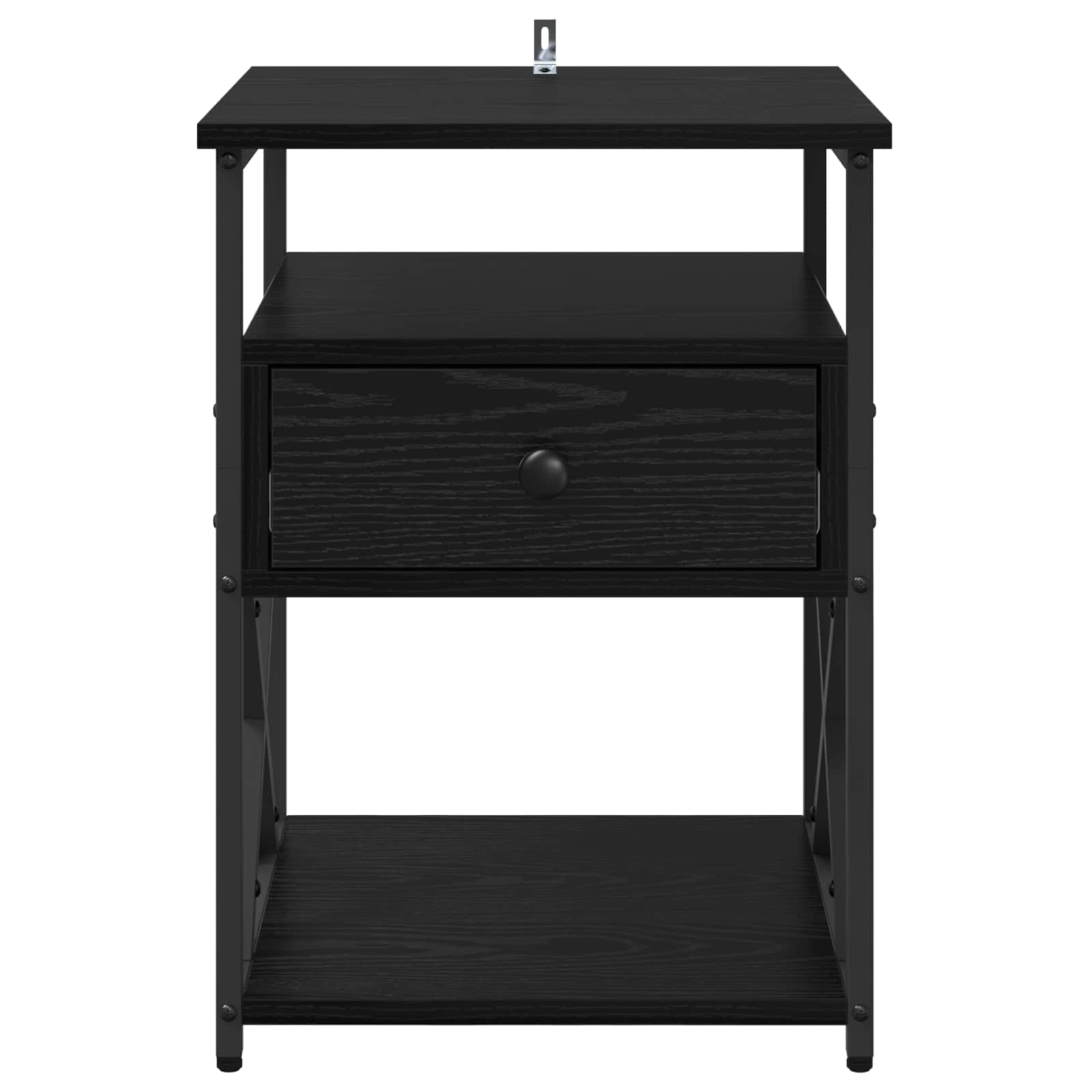 Noćni ormar 2 pcs Crni hrast 40 x 42 x 55 cm Konstruirano drvo