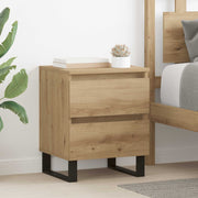 Noćni ormar s ladicama 2 pcs Umjetnički hrast 40 x 35 x 50 cm