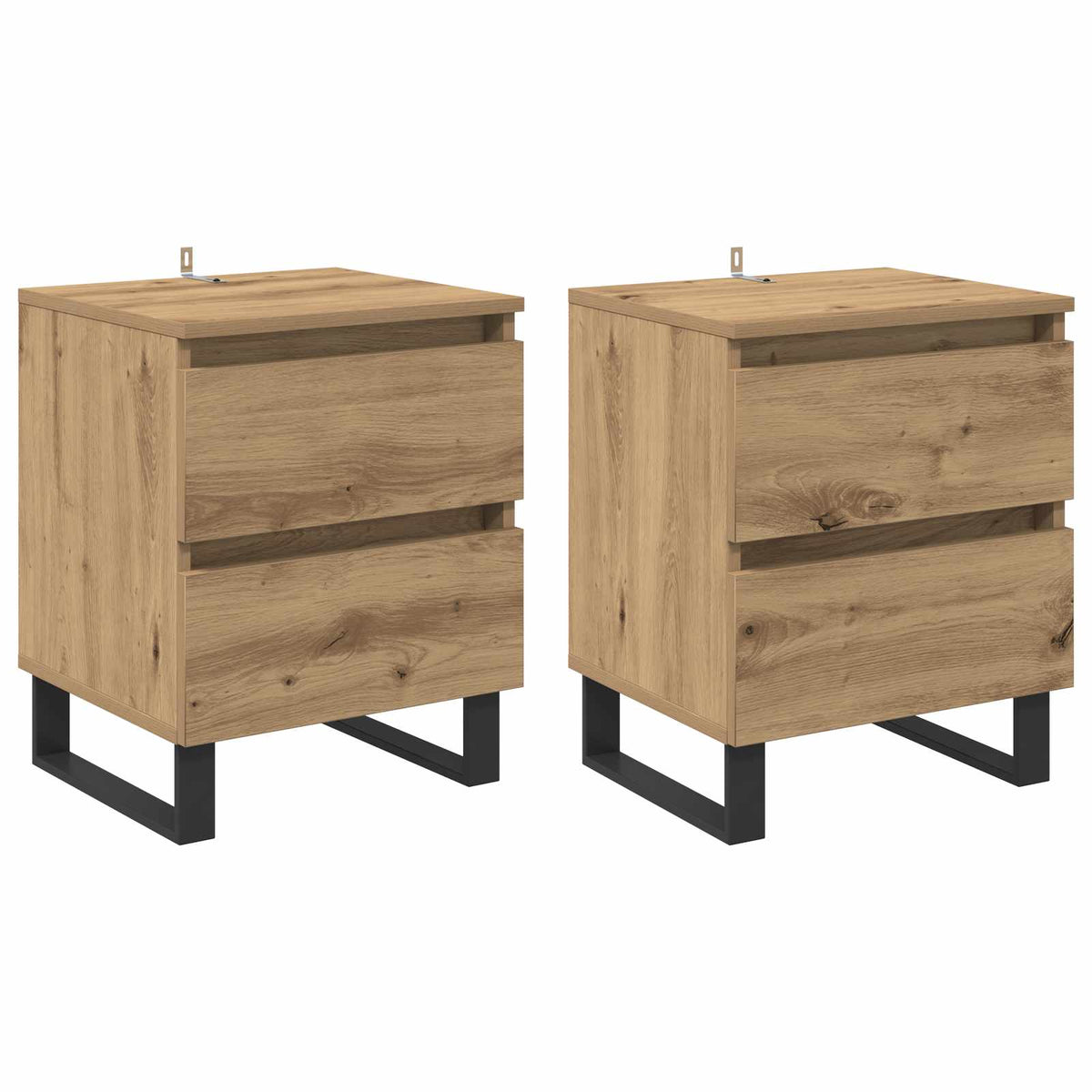 Noćni ormar s ladicama 2 pcs Umjetnički hrast 40 x 35 x 50 cm