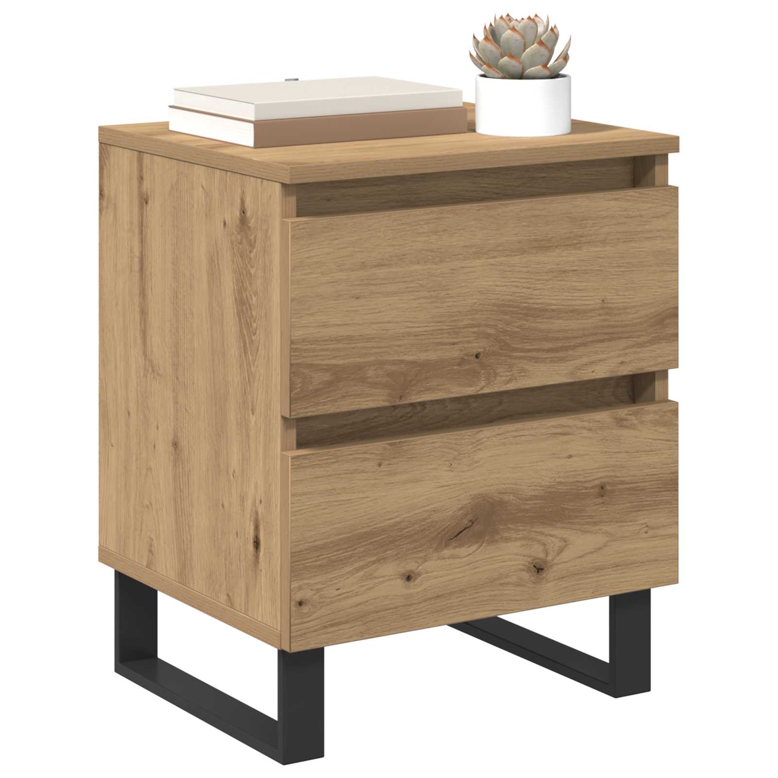 Noćni ormar s ladicama 2 pcs Umjetnički hrast 40 x 35 x 50 cm