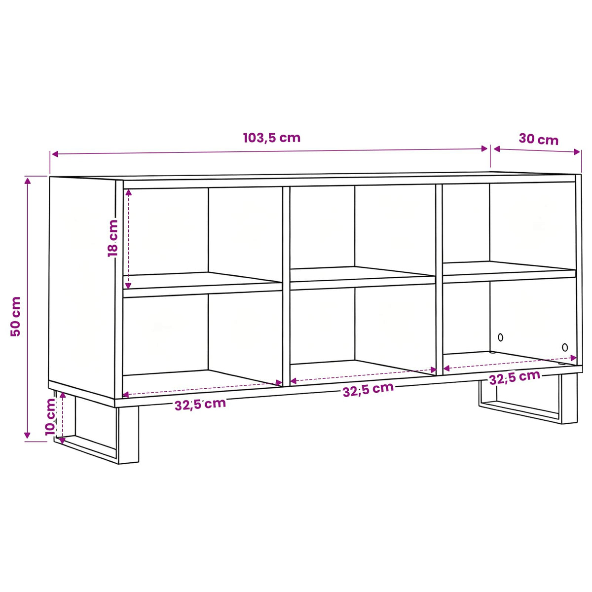 TV ormar Crni hrast 103,5 x 30 x 50 cm Konstruirano drvo