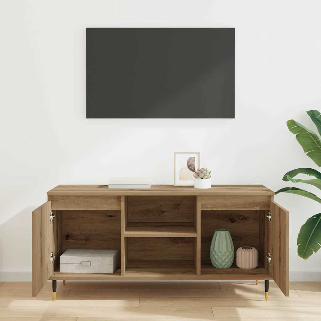 TV ormar Umjetnički hrast 104 x 35 x 50 cm Konstruirano drvo