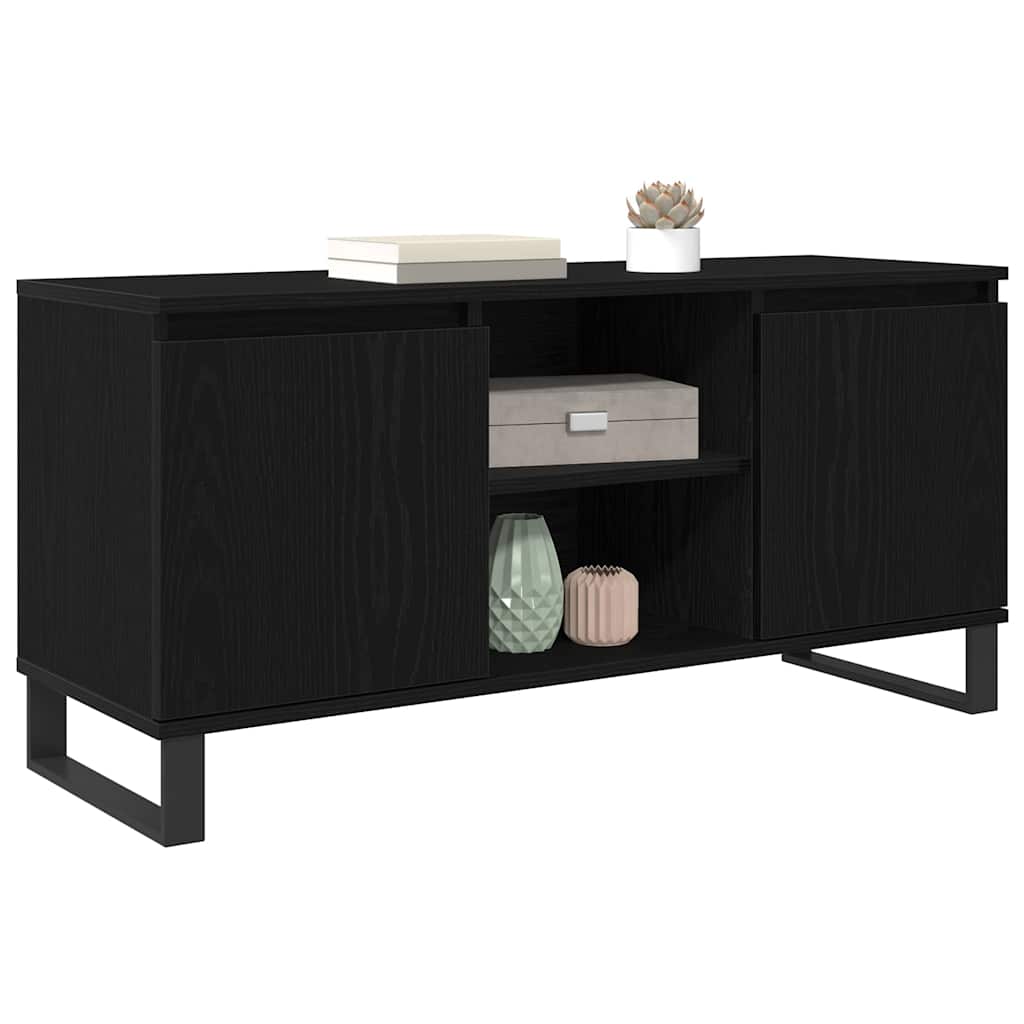 TV ormar Crni hrast 104 x 35 x 50 cm Konstruirano drvo