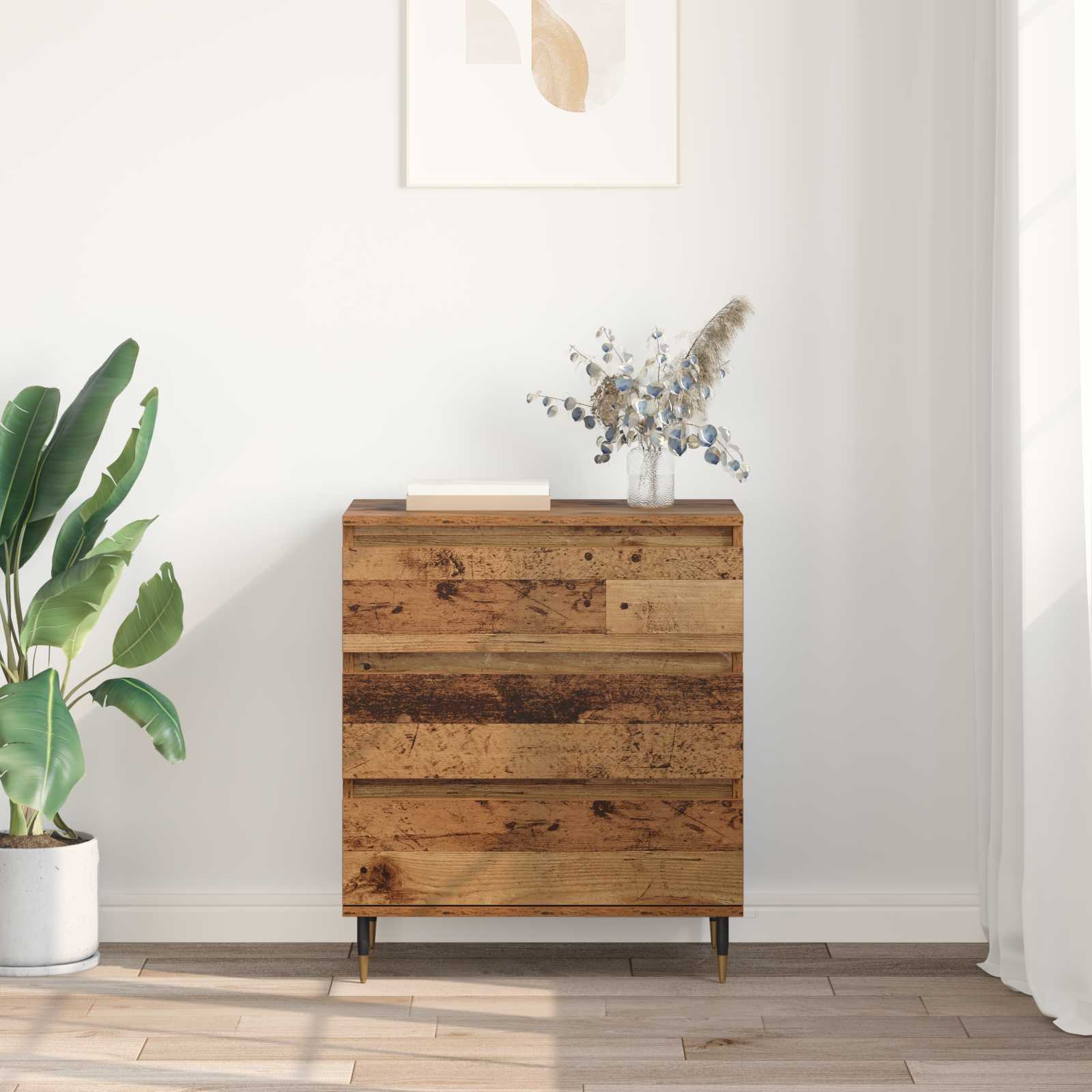 Kreveta s ladicama Staro drvo 60 x 35 x 70 cm Konstruirano drvo