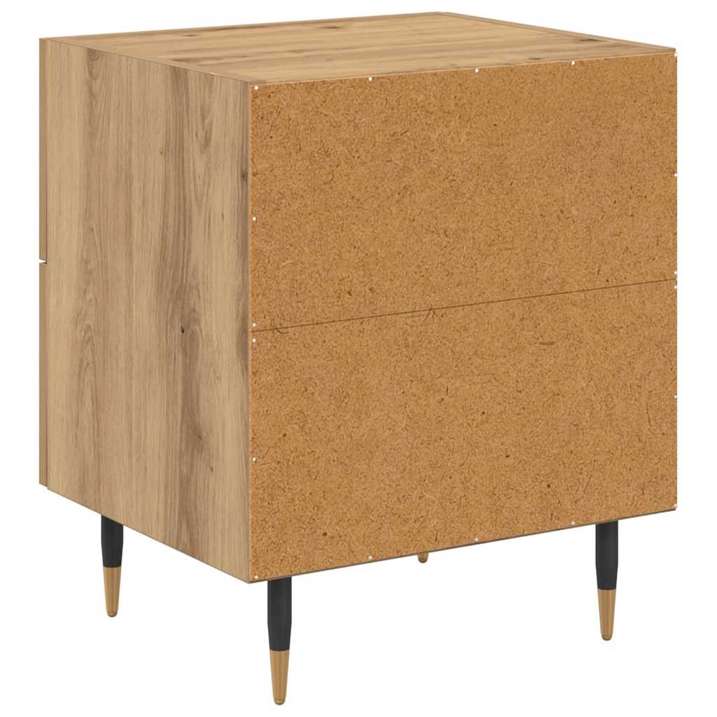 Noćni ormar s ladicama 2 pcs Umjetnički hrast 40 x 35 x 47,5 cm