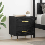 Noćni ormar s ladicama 2 pcs Crni hrast 40 x 35 x 47,5 cm