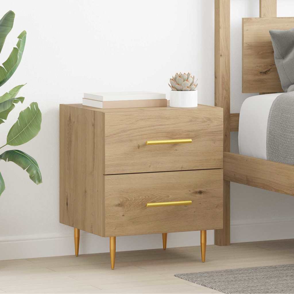 Noćni ormar s ladicama 2 pcs Umjetnički hrast 40 x 35 x 47,5 cm