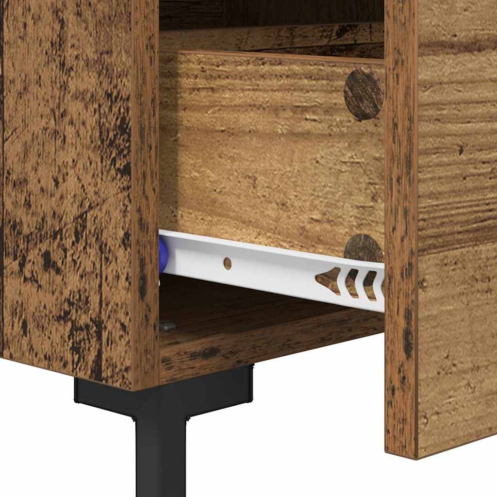 Noćni ormar s ladicama 2 pcs Staro drvo 40 x 35 x 47,5 cm