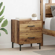 Noćni ormar s ladicama 2 pcs Staro drvo 40 x 35 x 47,5 cm