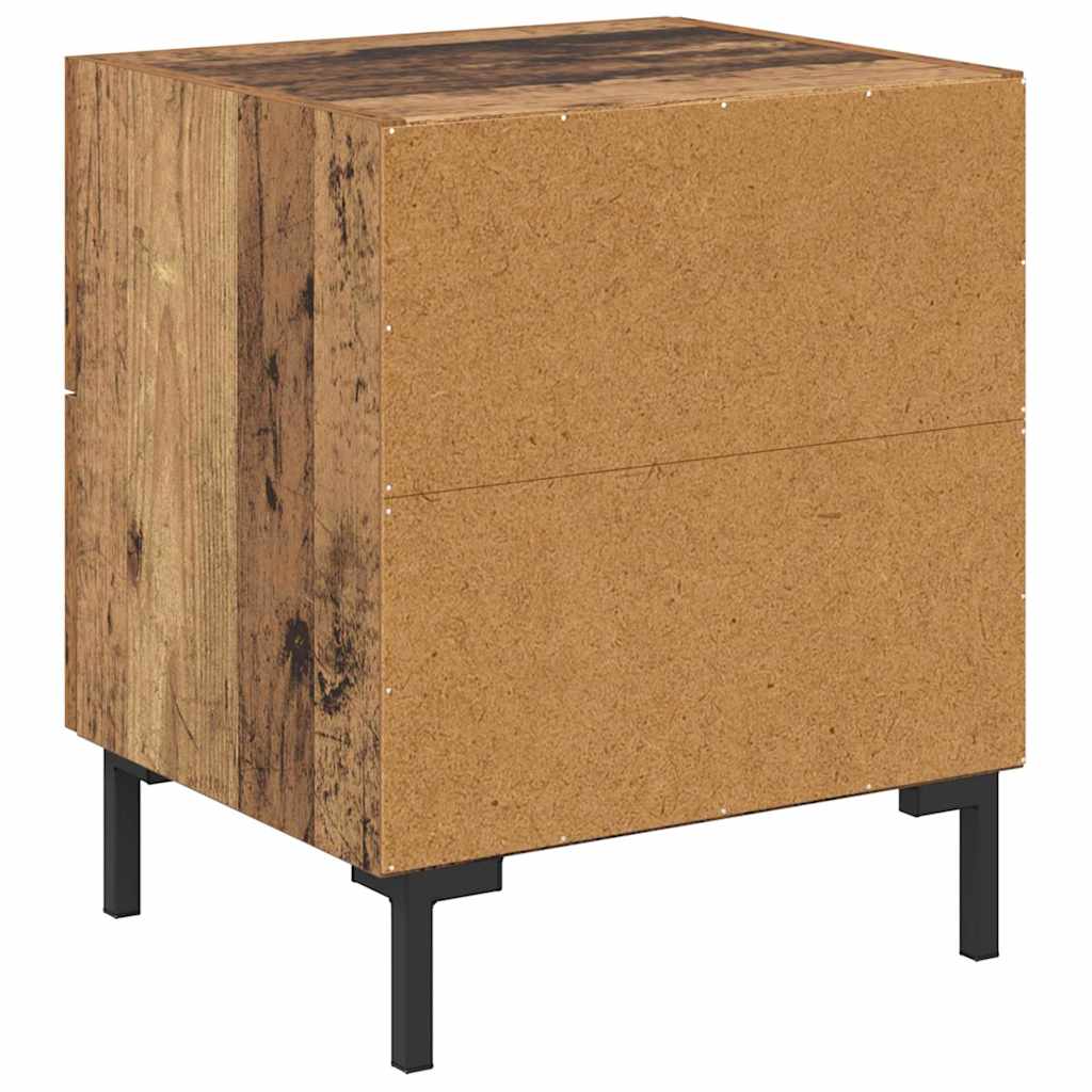 Noćni ormar s ladicama 2 pcs Staro drvo 40 x 35 x 47,5 cm