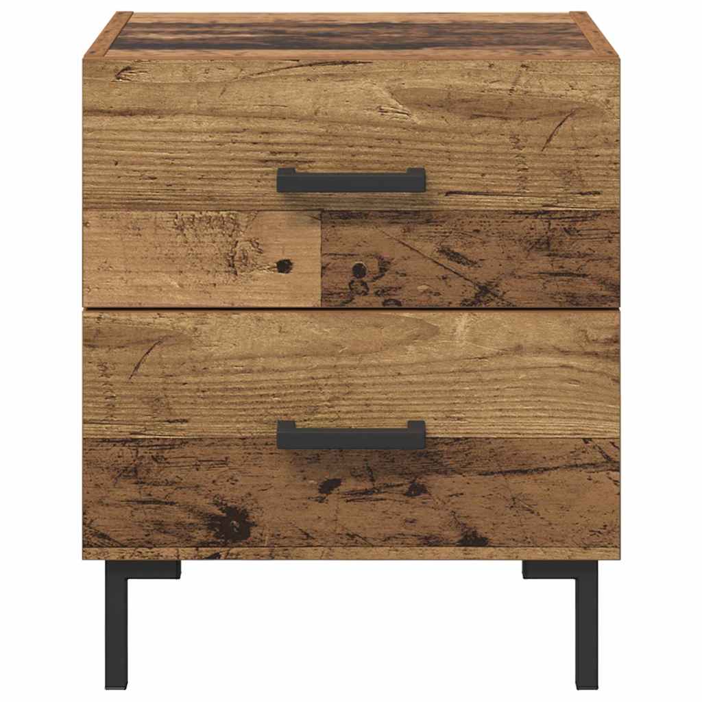 Noćni ormar s ladicama 2 pcs Staro drvo 40 x 35 x 47,5 cm
